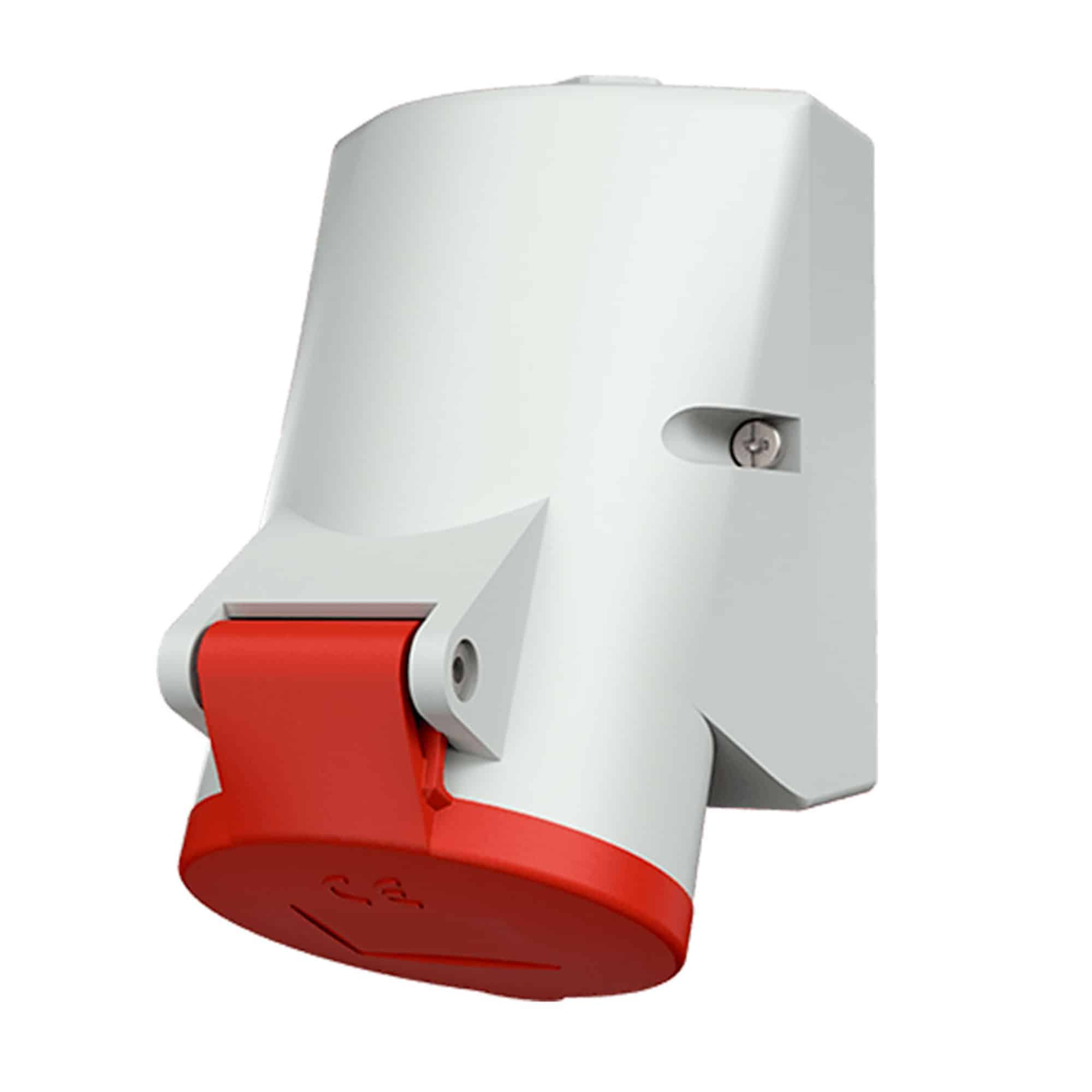 TOMA VISIBLE 32AMP 3P+N+T 415V ROJO 6H IP44