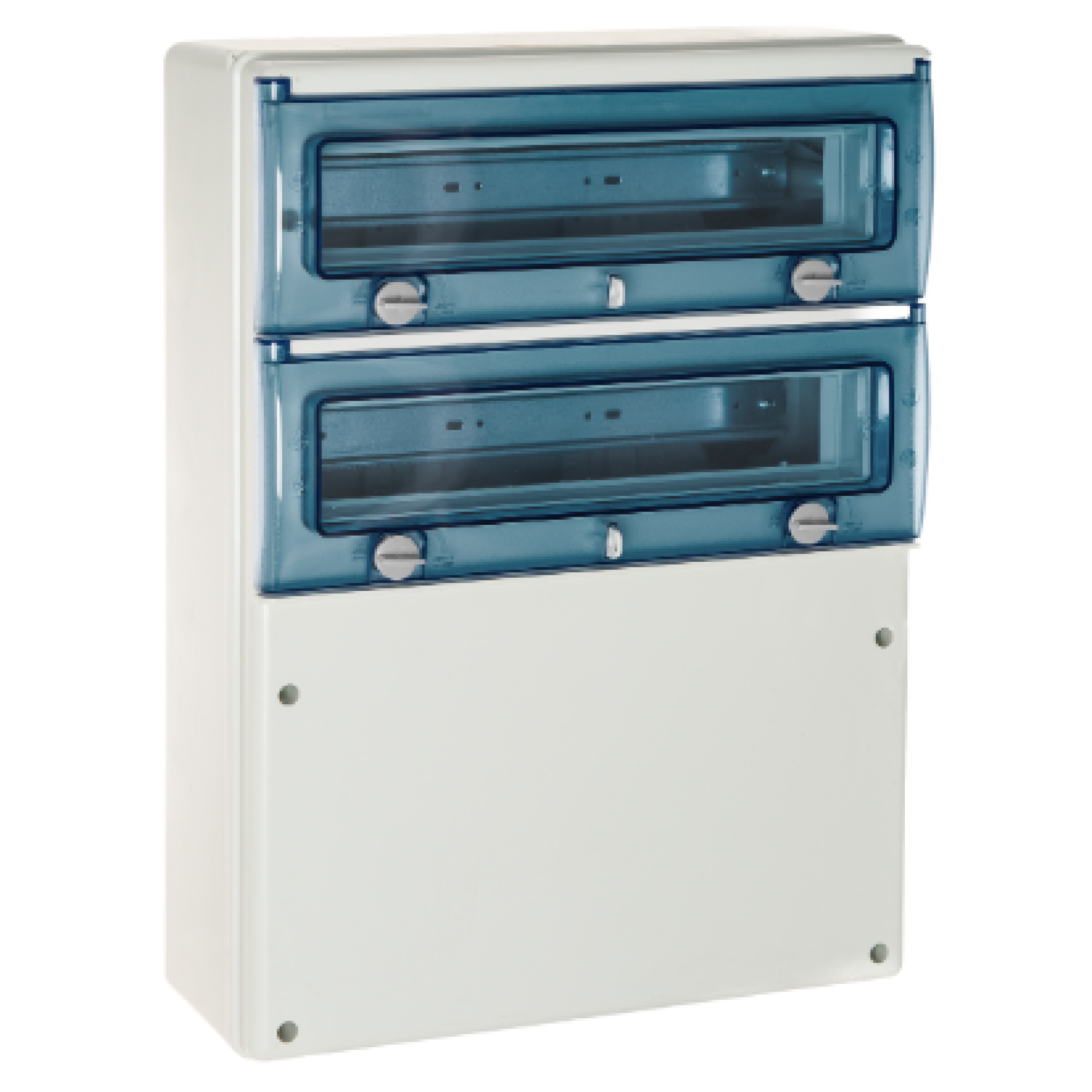 CAJA DE PASE CON CONOS GRIS, A PRESIÓN, 100x100x45mm