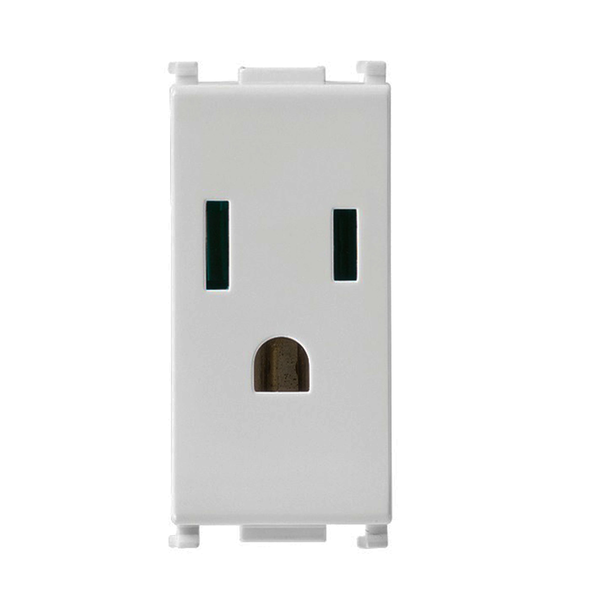 TOMA TIPO SCHUKO PLANA 2P+T, 16A, 250V, 2MOD COLOR GRIS