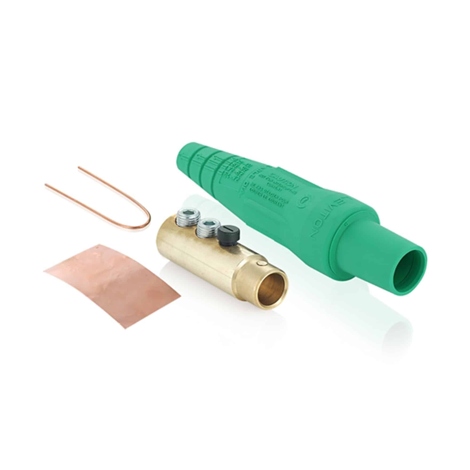 CONECTOR CAM TYPE (FEMALE) 400A 600V C/2 PERNOS VERDE Cable:2/0-4/0 AWG (CAM LOCK)