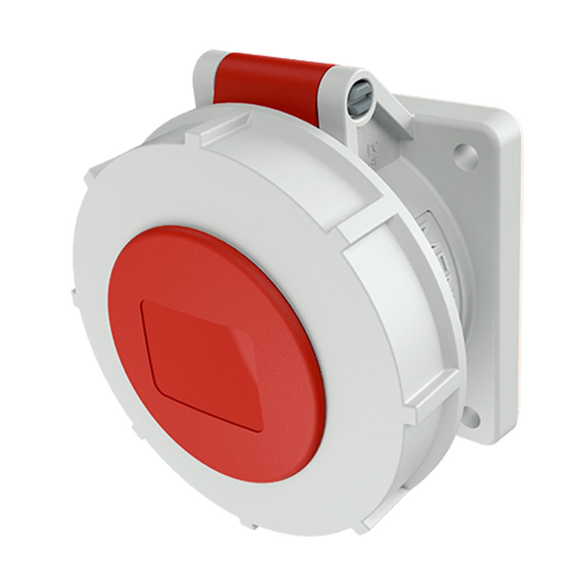 TOMA INDUSTRIAL C/BLOQUEO MECANICO DUO 32AMP 3P+T 230V AZUL 9H IP67 NO CANDADO