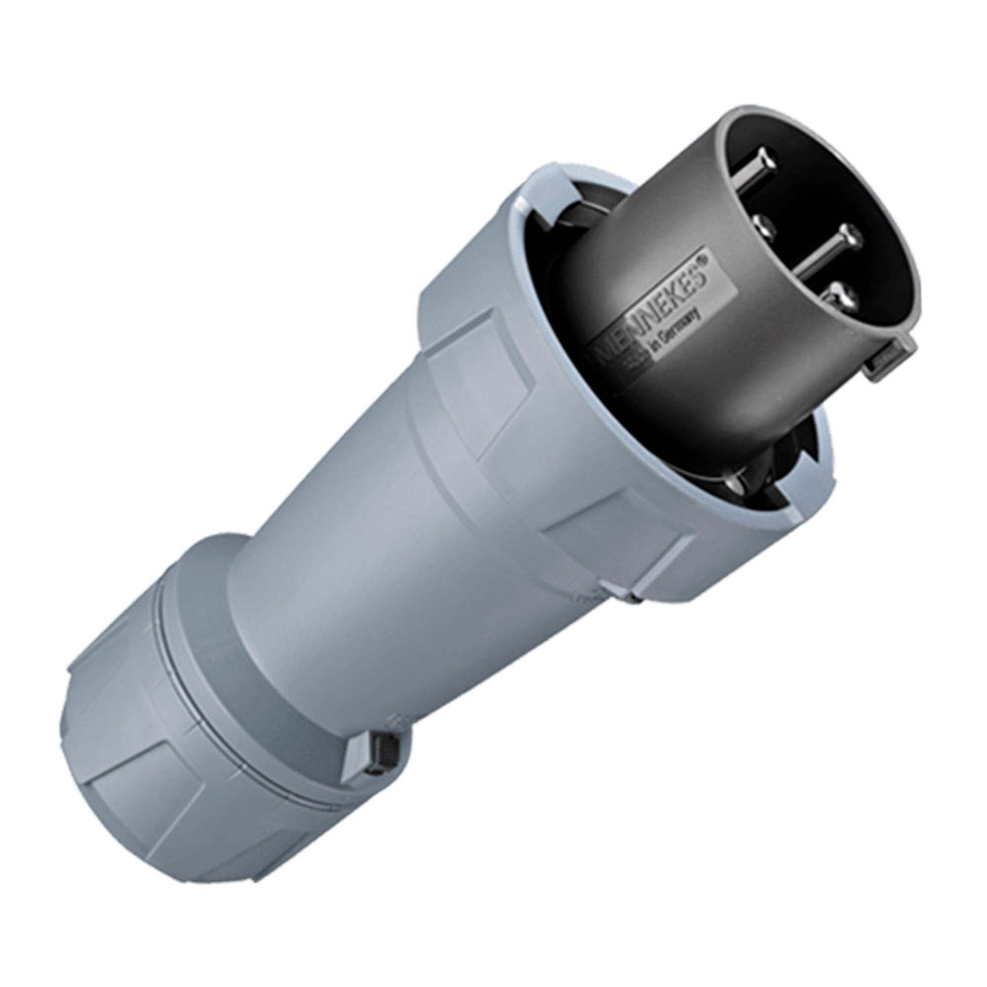 ENCHUFE INDUSTRIAL TRIFASICO (3P+T) 63AMP 500V NEGRO IP67 MENNEKES