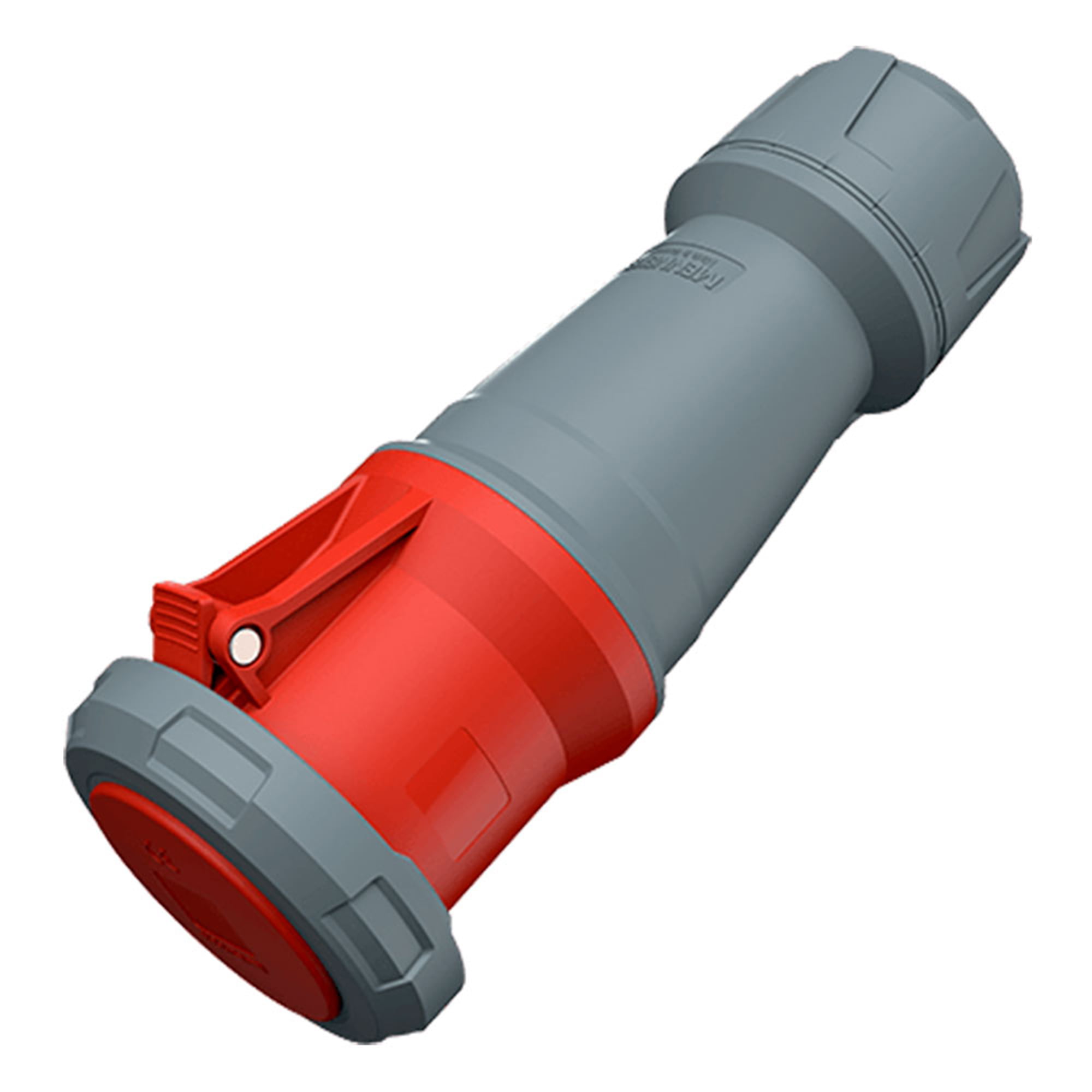 TOMA AEREO INDUSTRIAL TRIFASICO (3P+T) 125AMP 415V ROJO IP67 MENNEKES