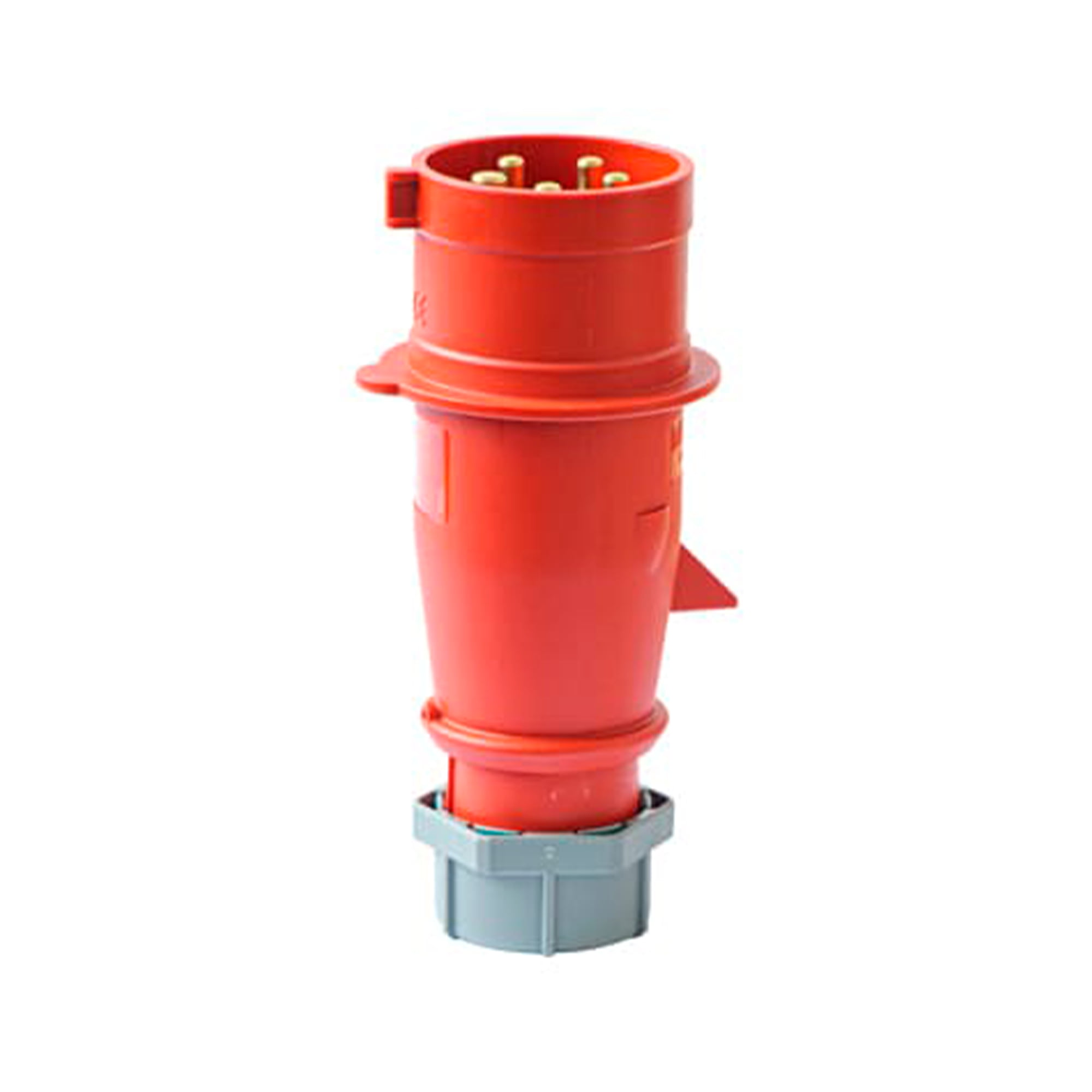 ENCHUFE INDUSTRIAL TRIFASICO + NEUTRO (3P+N+T) 32AMP 415V ROJO IP44 MENNEKES