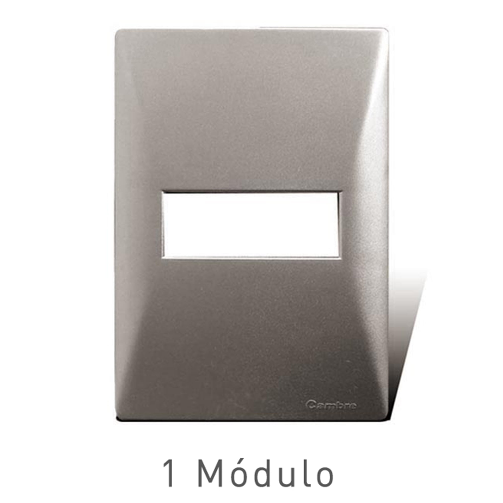 PLACA DOBLE NYLON P/TOMACORRIENTE GRIS