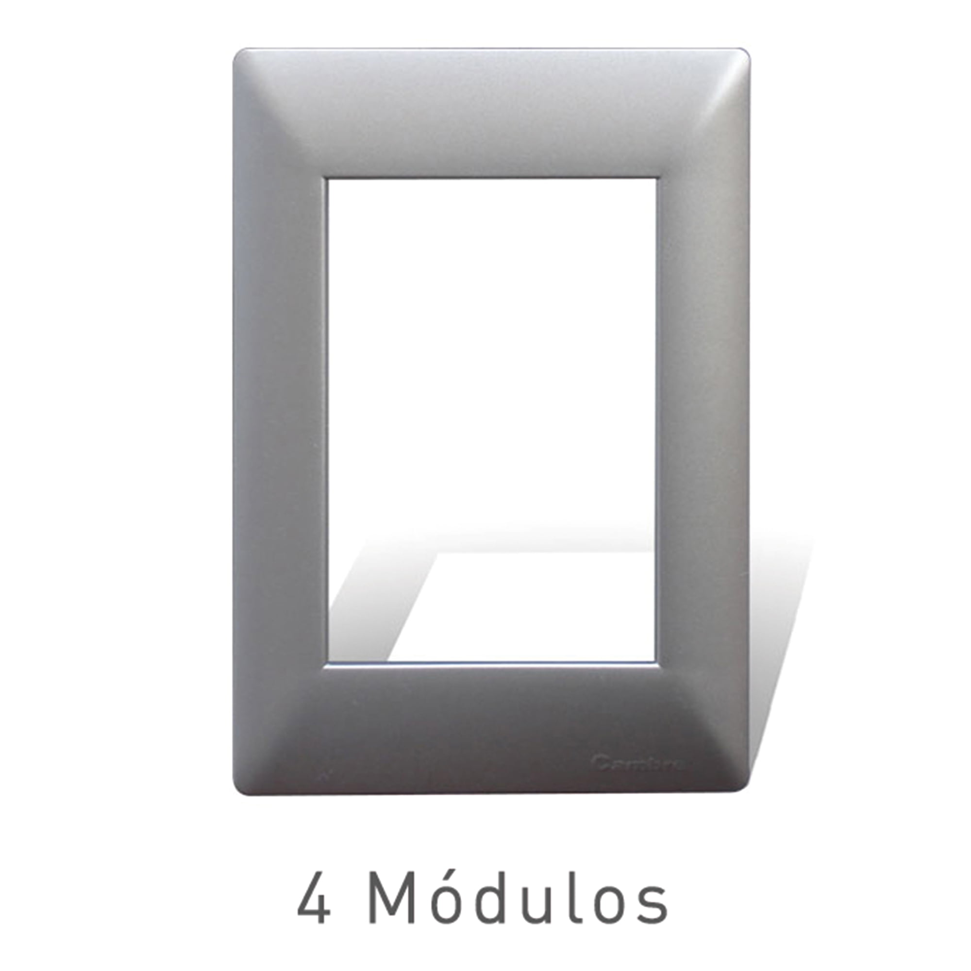 PLACA DOBLE NYLON P/TOMACORRIENTE GRIS