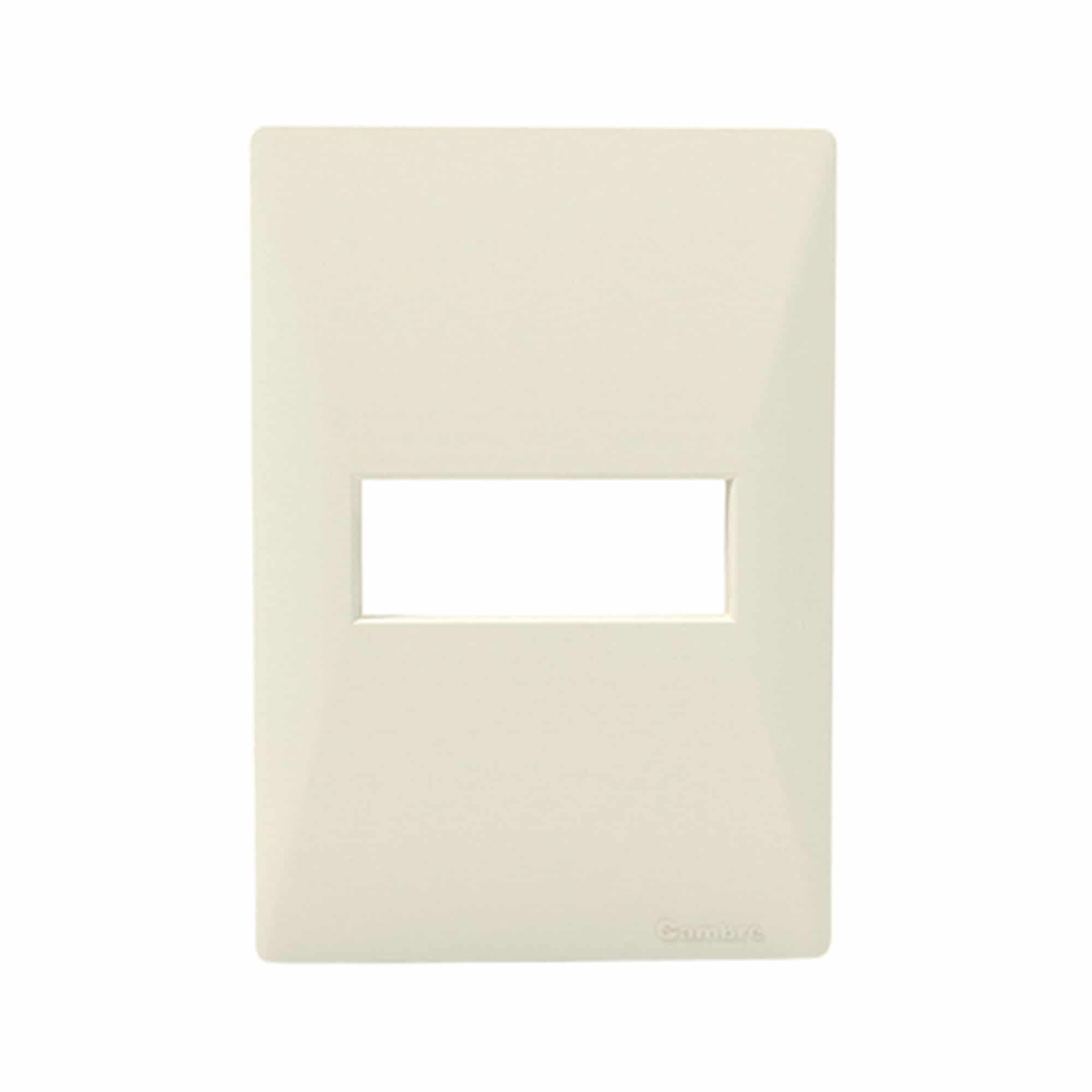 PLACA DOBLE NYLON P/TOMACORRIENTE GRIS