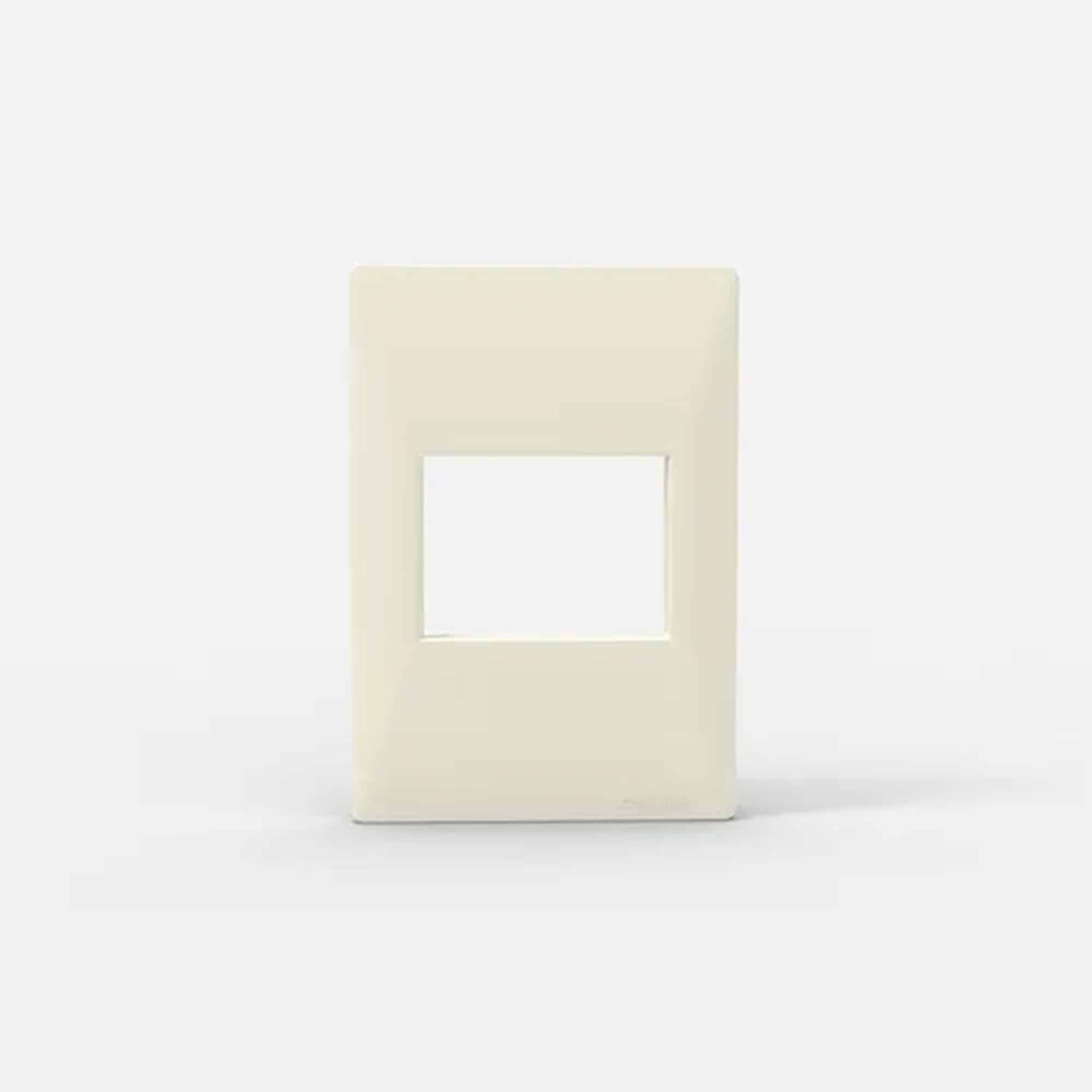 PLACA DOBLE NYLON P/TOMACORRIENTE GRIS