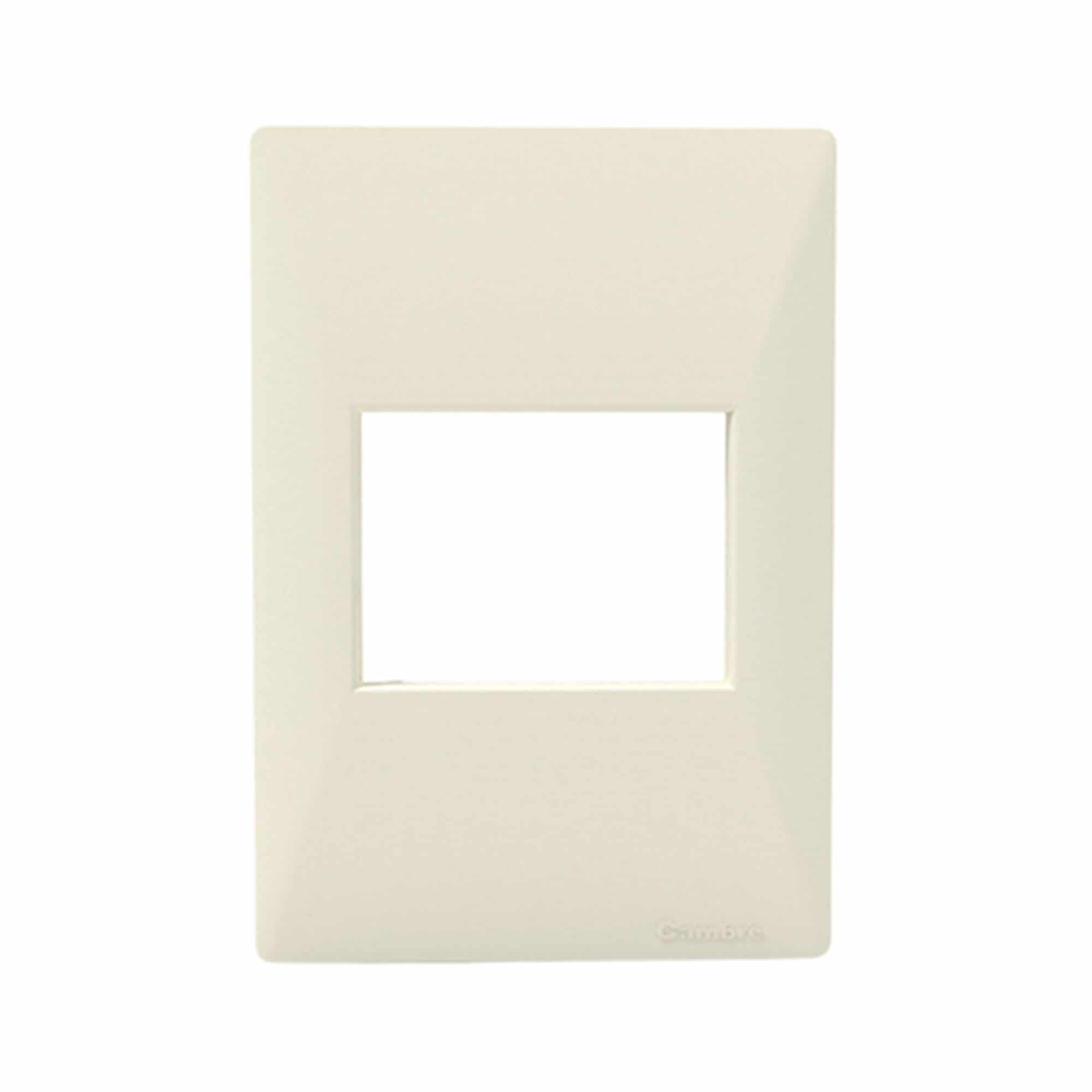 PLACA DOBLE NYLON P/TOMACORRIENTE GRIS