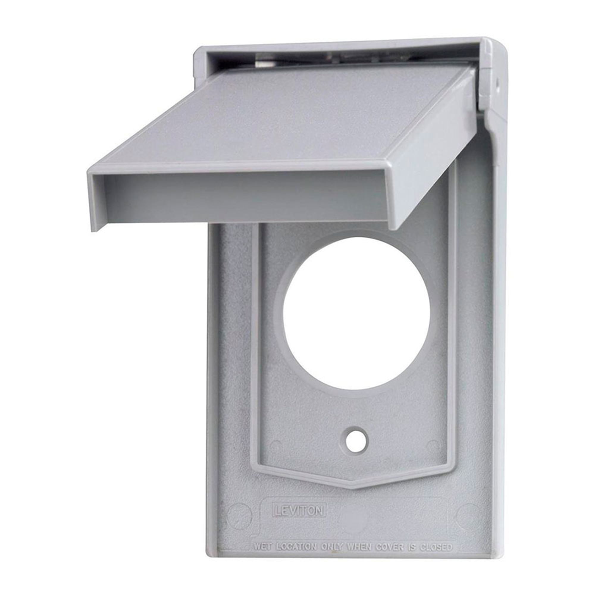 PLACA SIMPLE NYLON P/INTERRUPTOR MARFIL