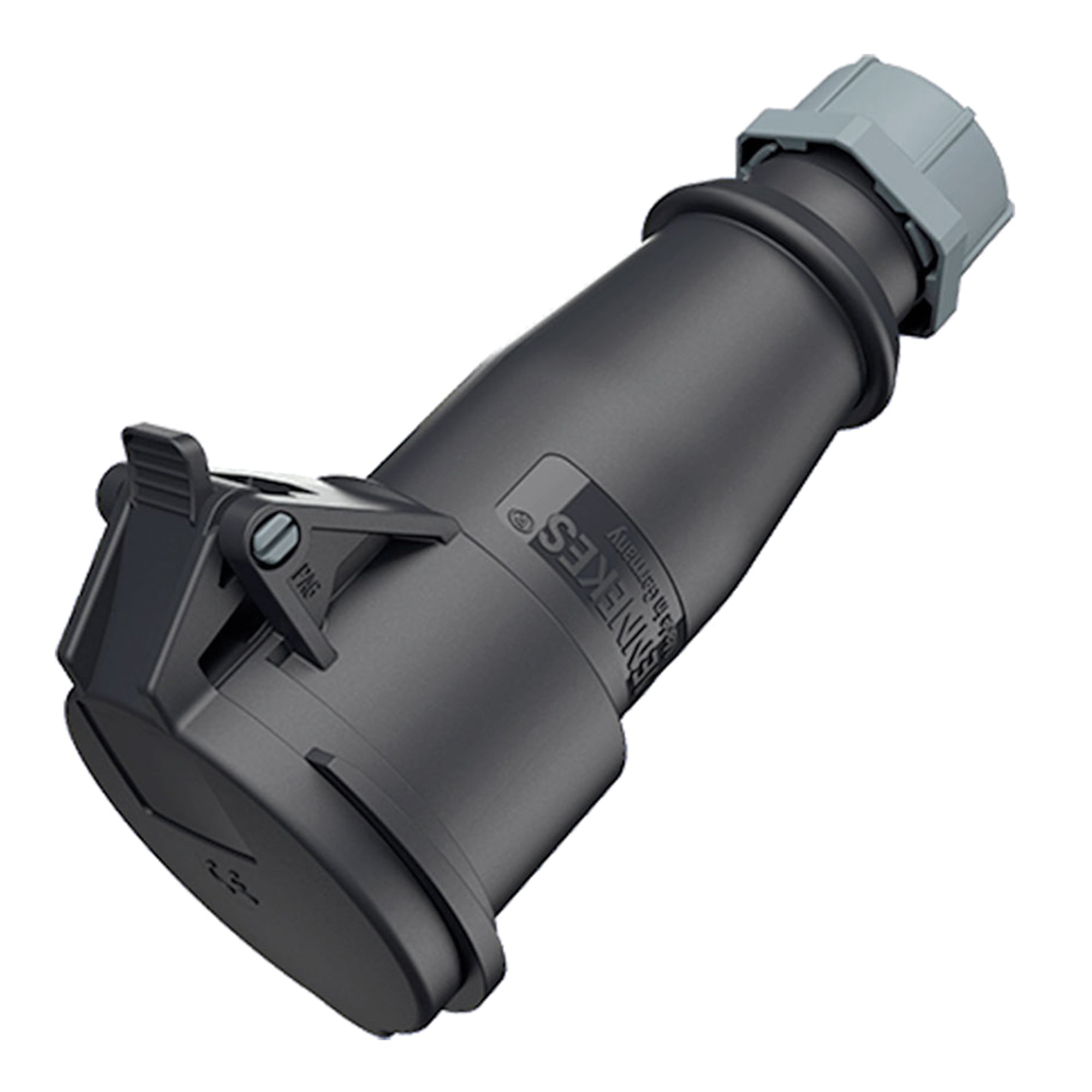 TOMA AEREO INDUSTRIAL TRIFASICO (3P+T) 16AMP 500V NEGRO IP44 MENNEKES