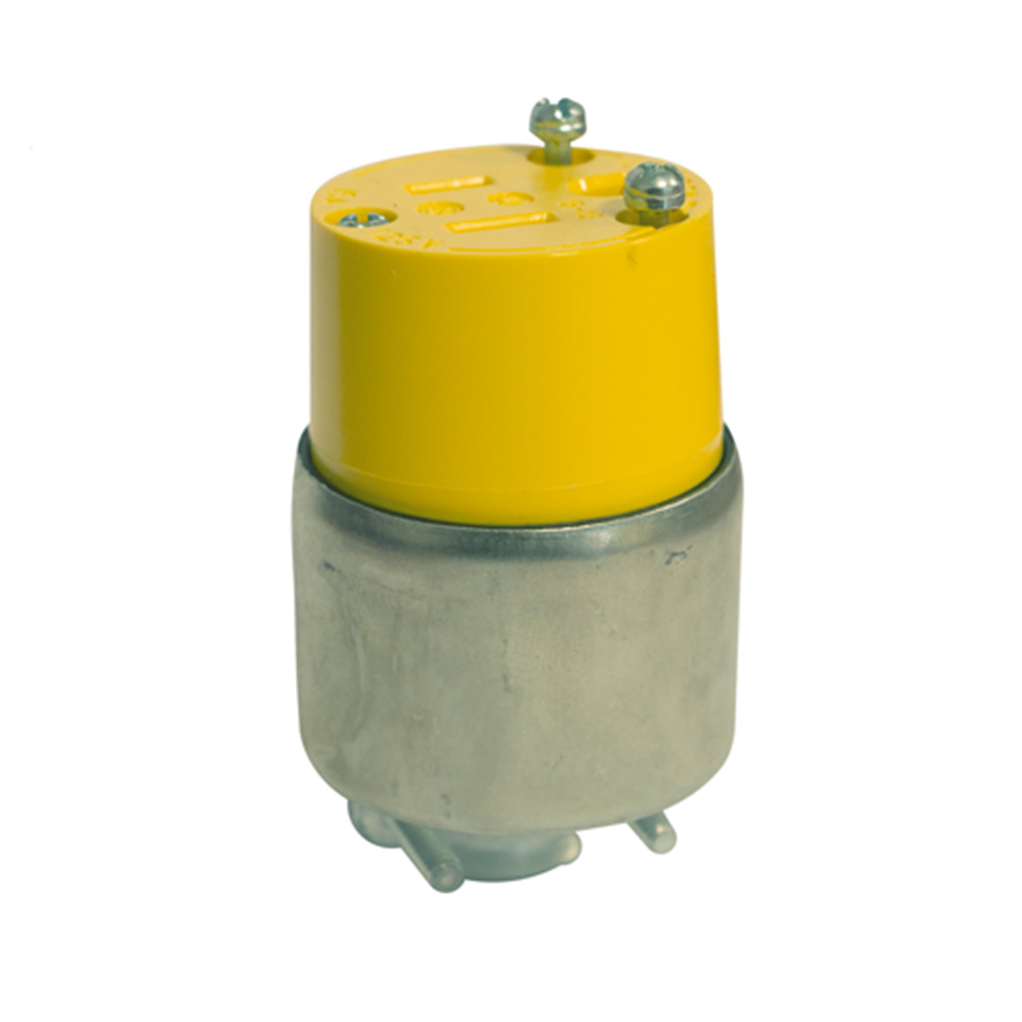 ENCHUFE 2 PATAS 15A 125V PVC-CAUCHO NEGRO