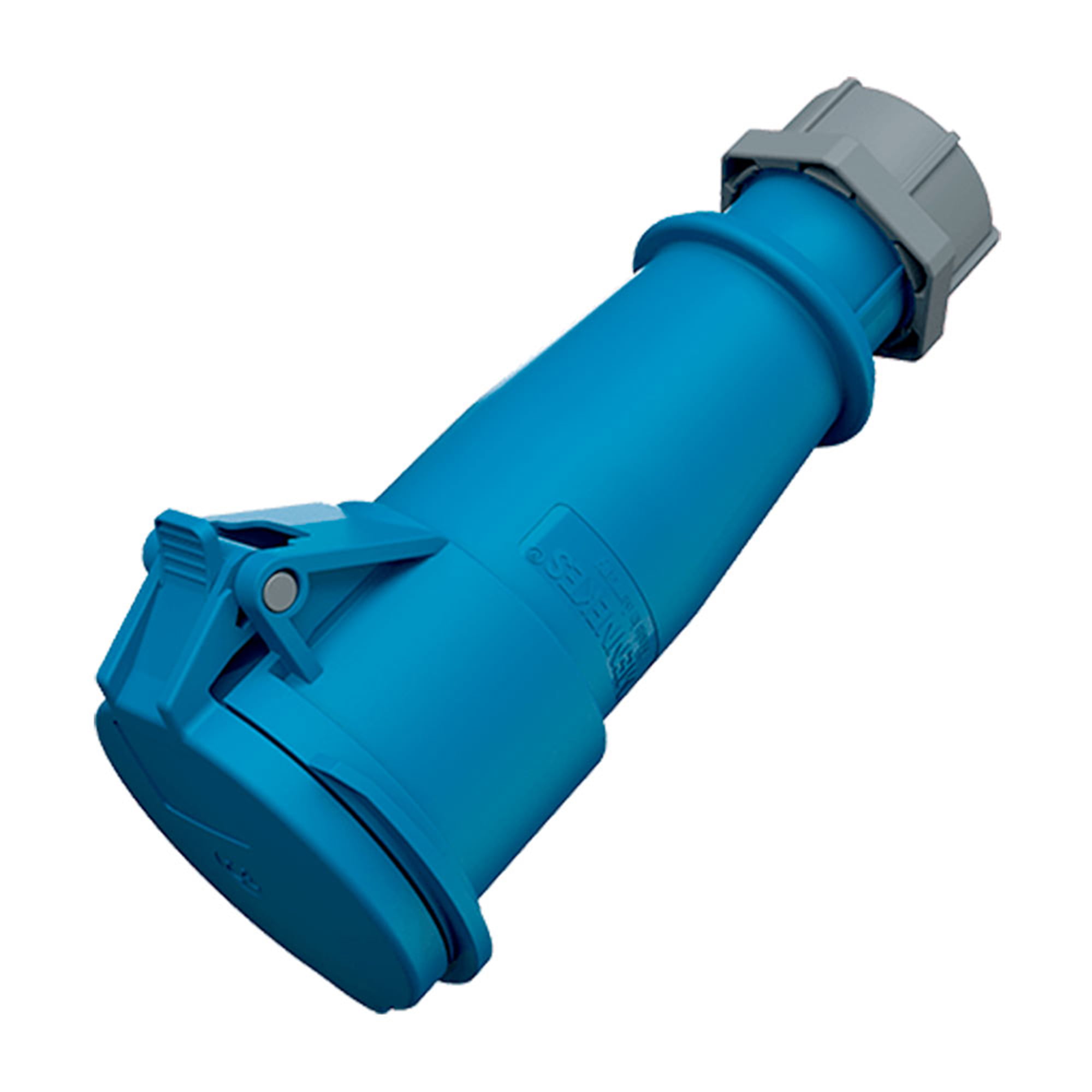 TOMA AEREO INDUSTRIAL MONOFASICO (2P+T) 32AMP 250V AZUL IP44 MENNEKES