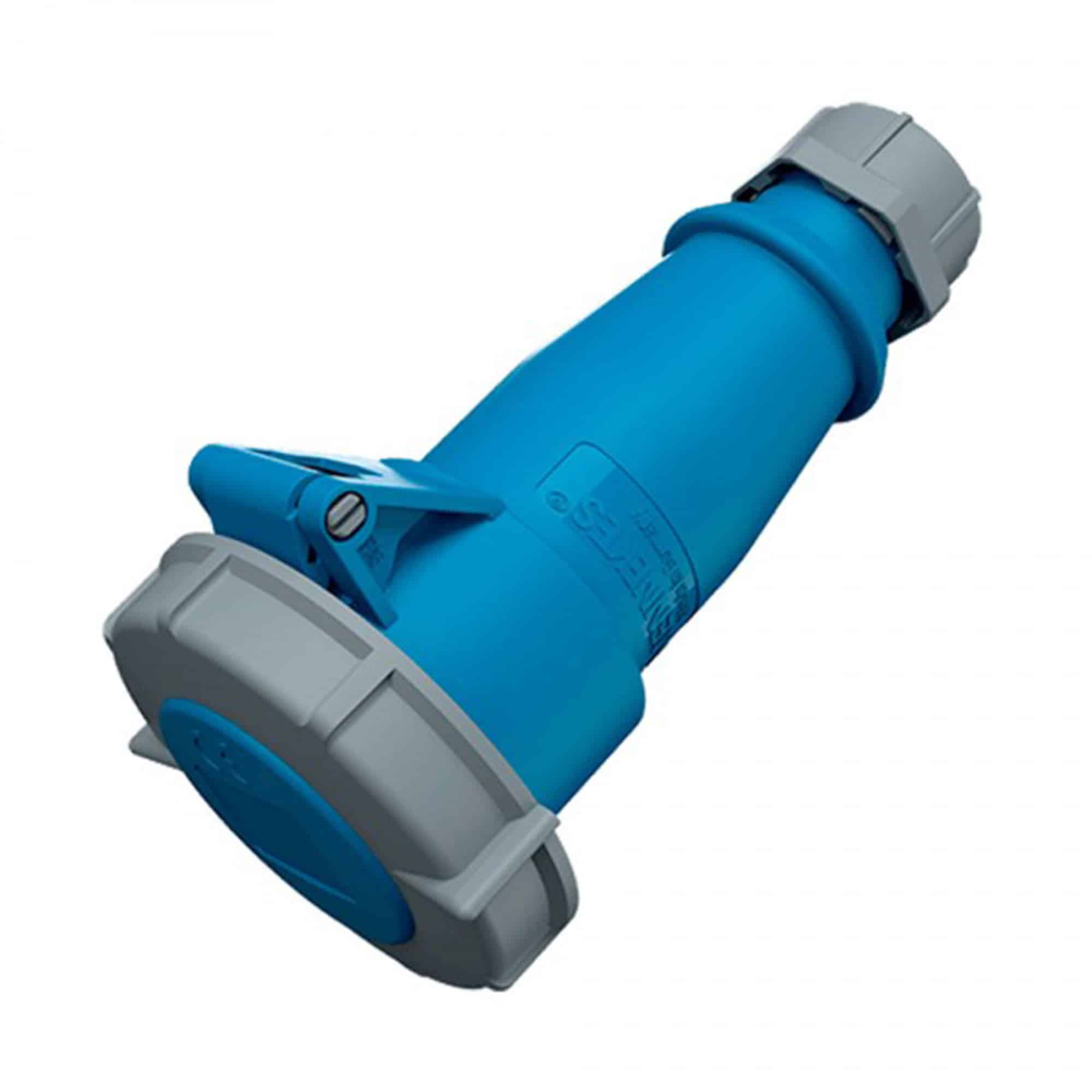 TOMA AEREO INDUSTRIAL MONOFASICO (2P+T) 16AMP 250V AZUL IP67 MENNEKES