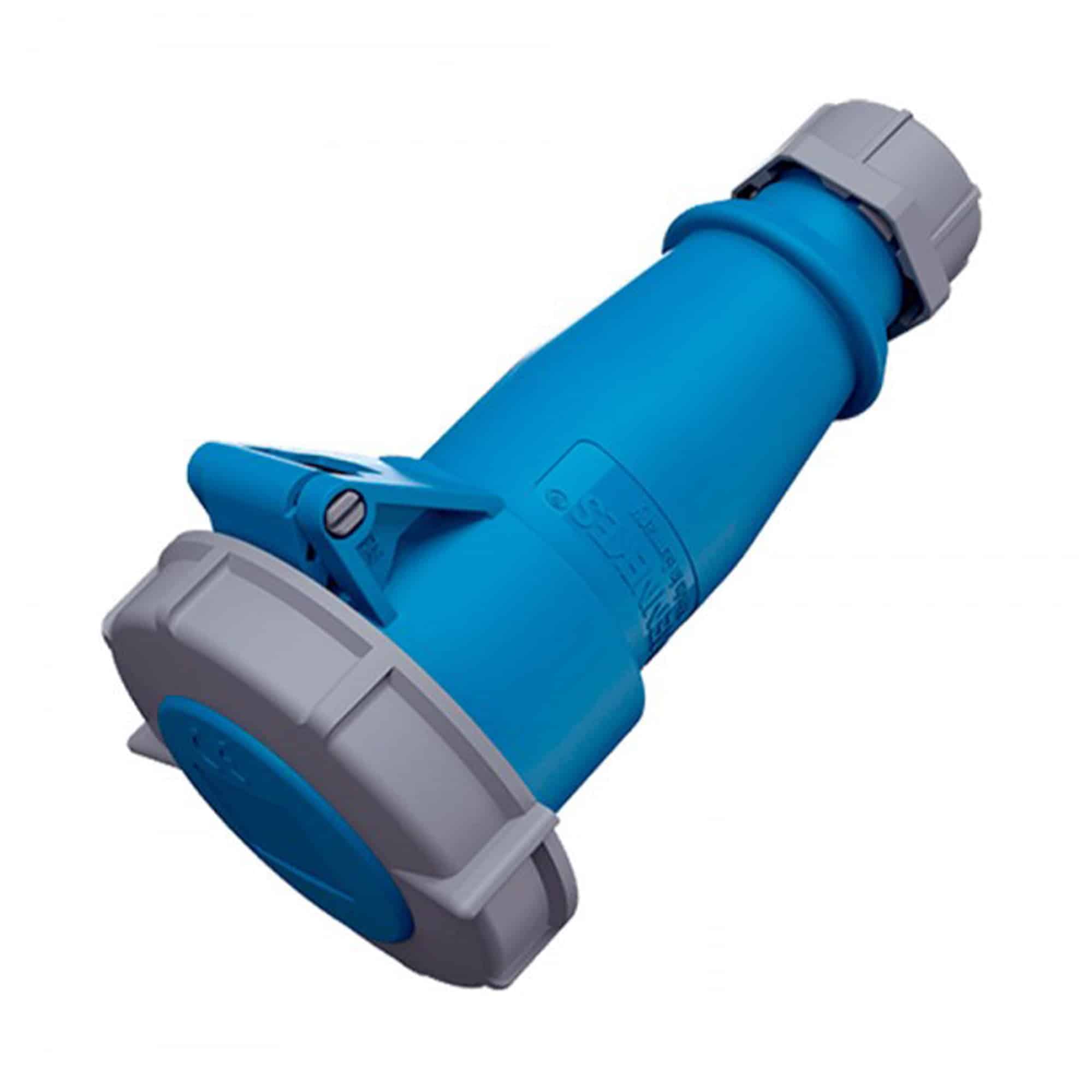 TOMA AEREO INDUSTRIAL TRIFASICO (3P+T) 16AMP 250V AZUL IP67 MENNEKES