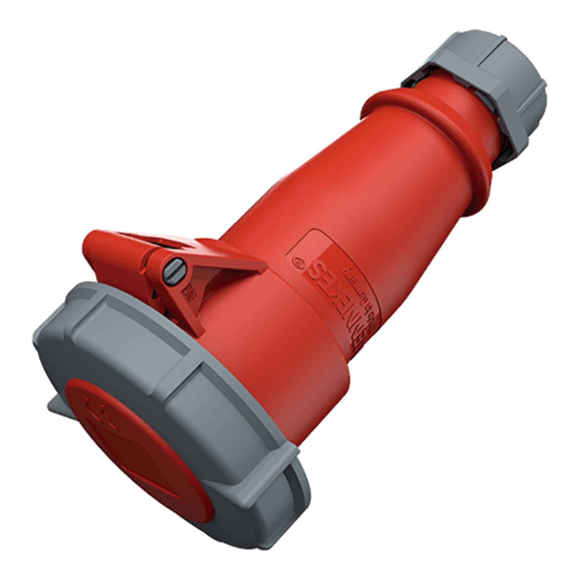 TOMA AEREO INDUSTRIAL TRIFASICO (3P+T) 16AMP 415V ROJO IP67 MENNEKES