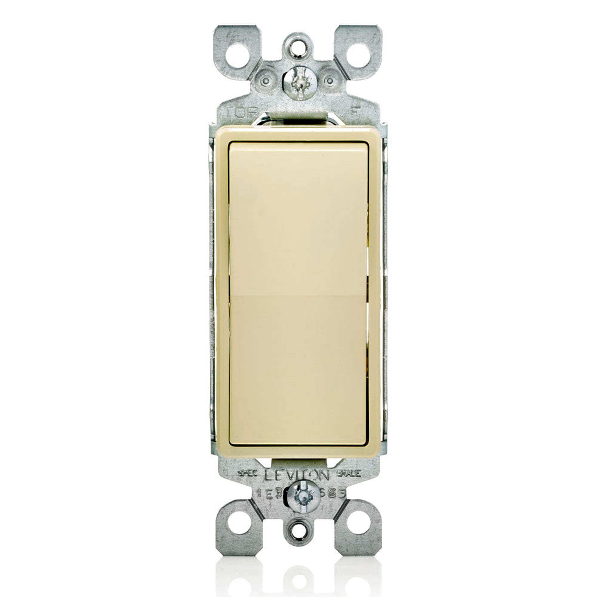 INTERRUPTOR UNIPOLAR SIMPLE DECORA 15A L/T 250V MARFIL