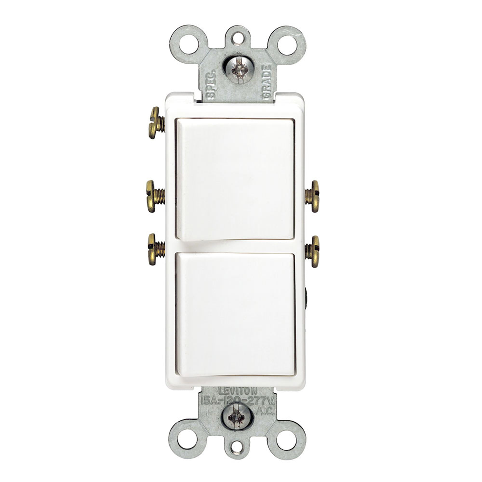 Interruptor unipolar Plana 16A 250V 2 Mod blanco