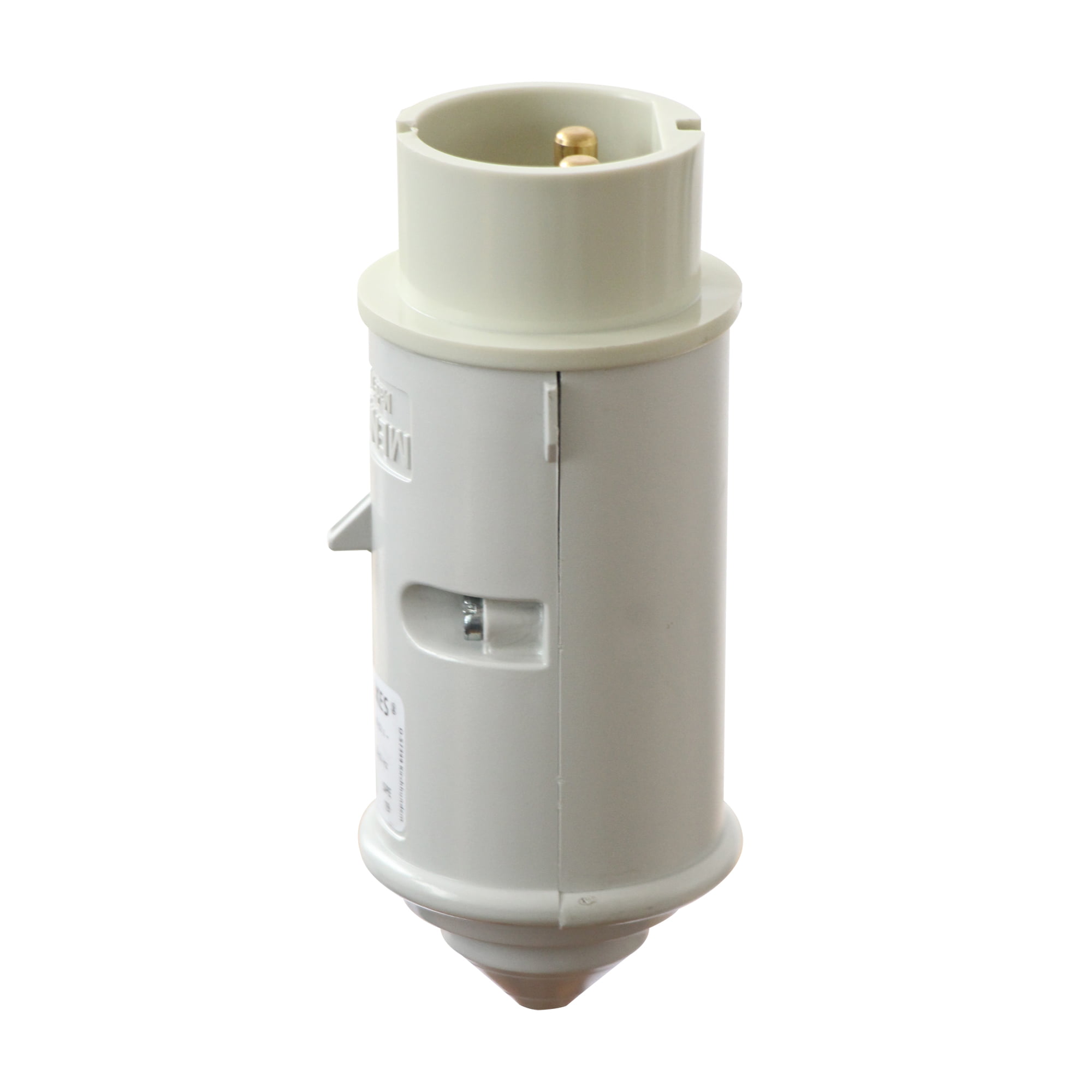 CONECTOR AEREO 20A 250V TUERTO CHINO PVC AMARILLO