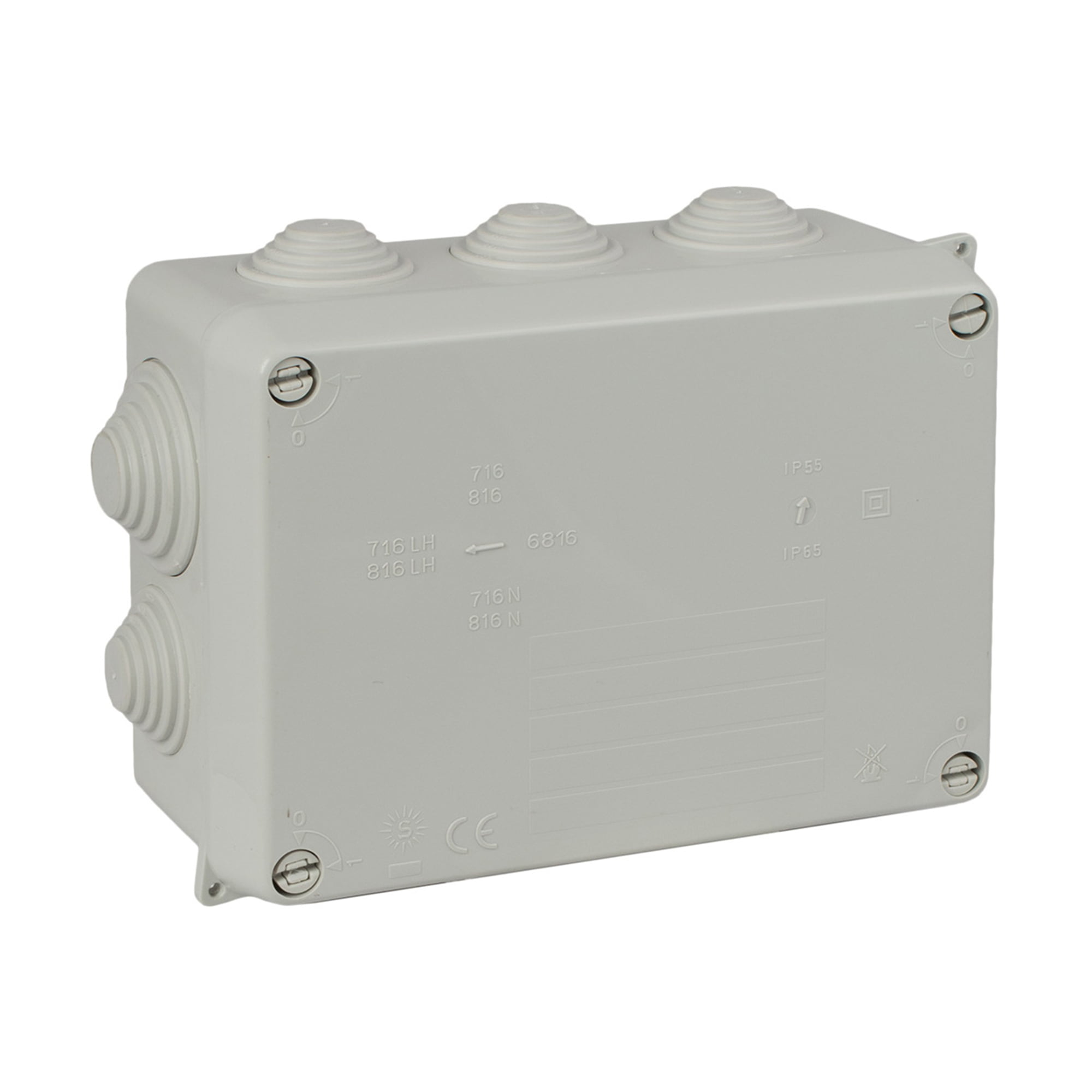 CAJA CUADRADA 4X4 1.45'' BLANCO