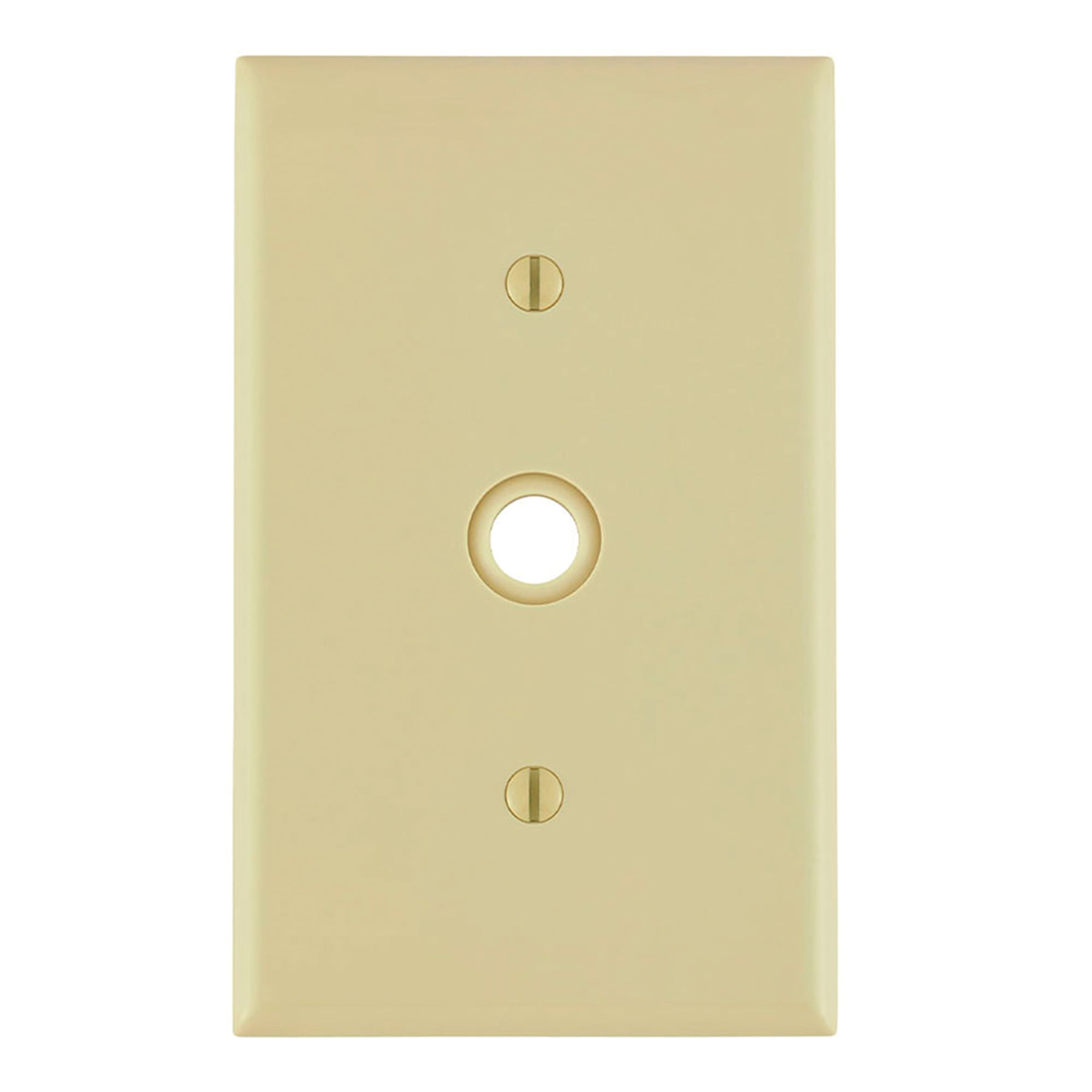 PLACA SIMPLE NYLON P/INTERRUPTOR MARFIL