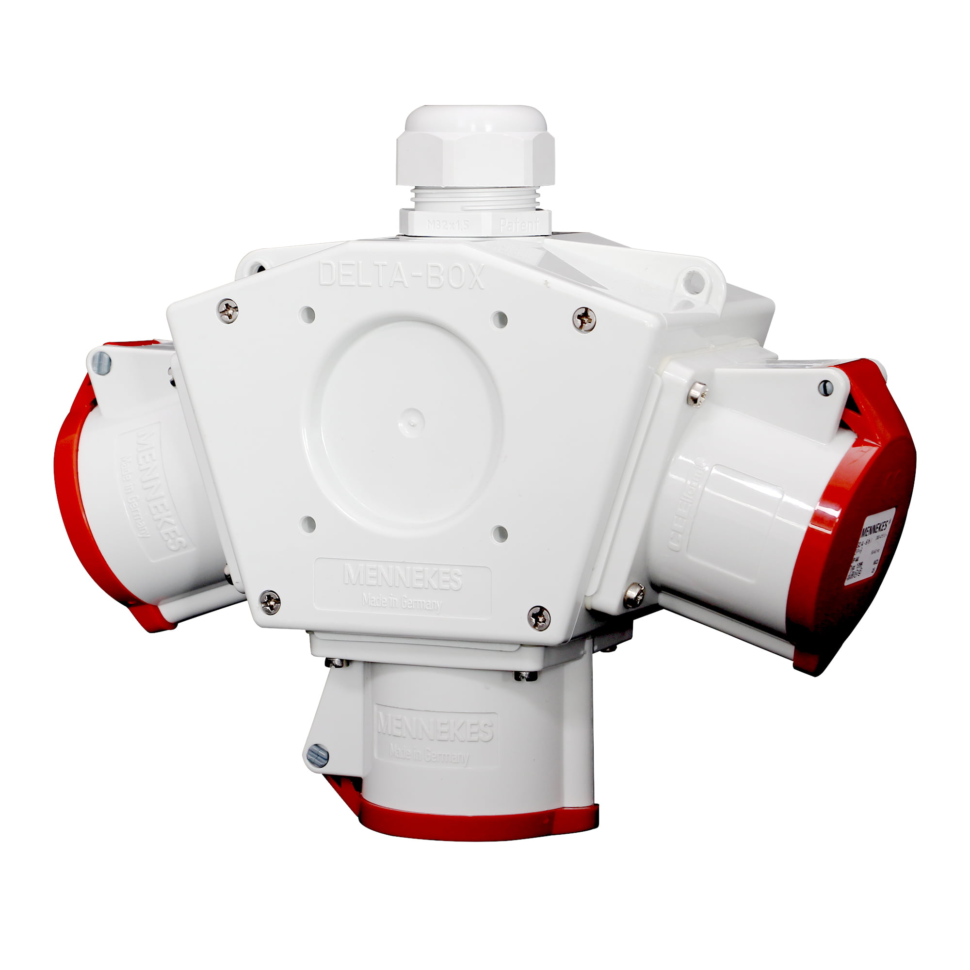 TOMA VISIBLE 32AMP 3P+N+T 415V ROJO 6H IP44