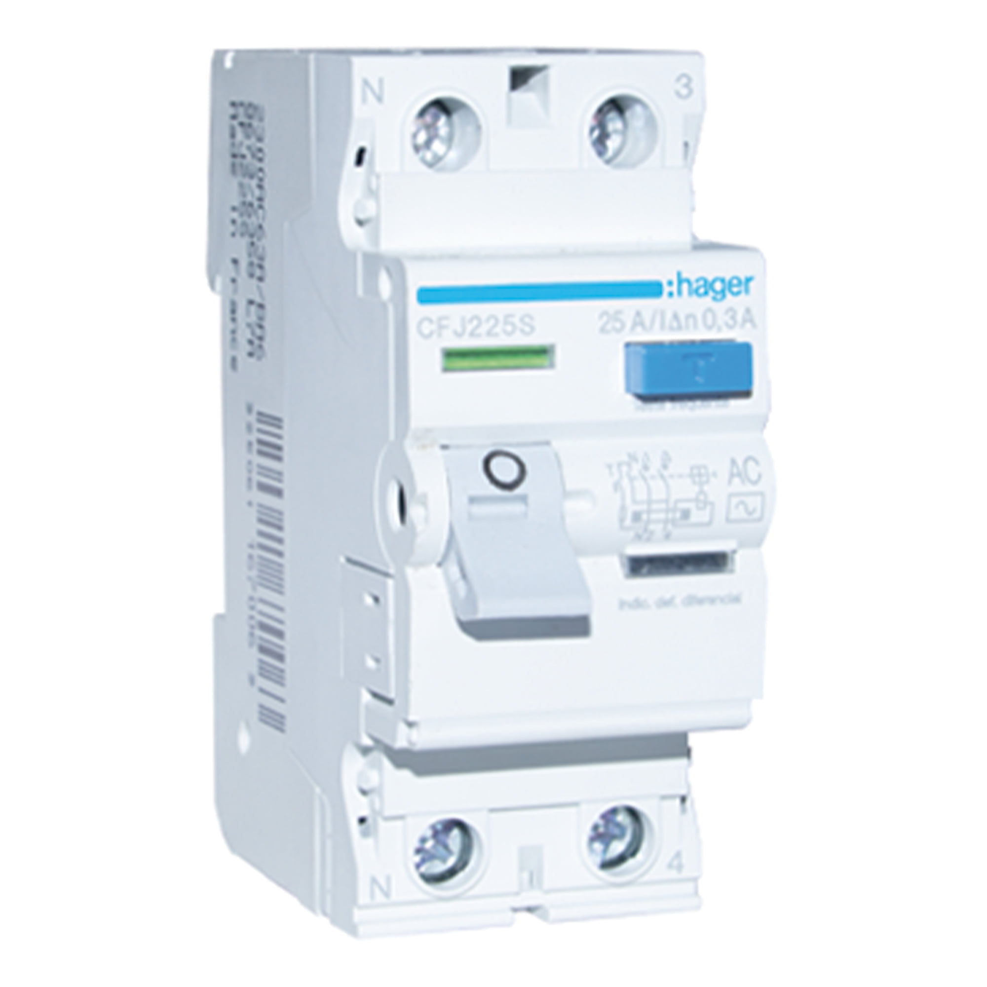 INT. DIFERENCIAL 2P 100A, TIPO AC, 300MA.