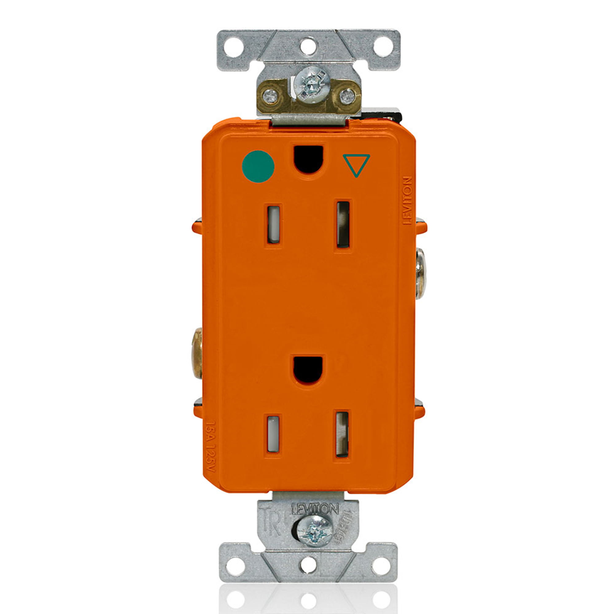 TOMA DOBLE EMPOTRABLE G/HOSPITALARIO 15A 125V ROJO