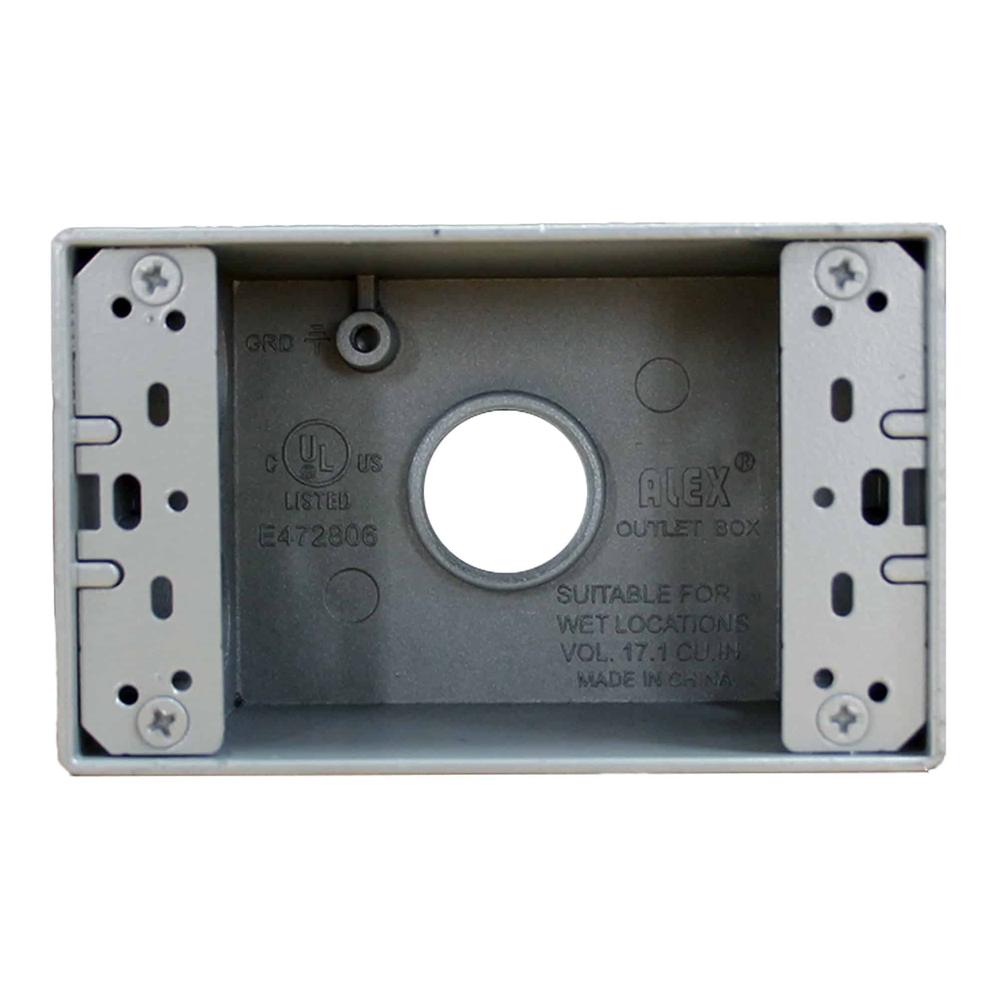 CAJA RECTANGULAR ACERO ESPESOR 1.2MM 1/2" y 3/4" CON UL