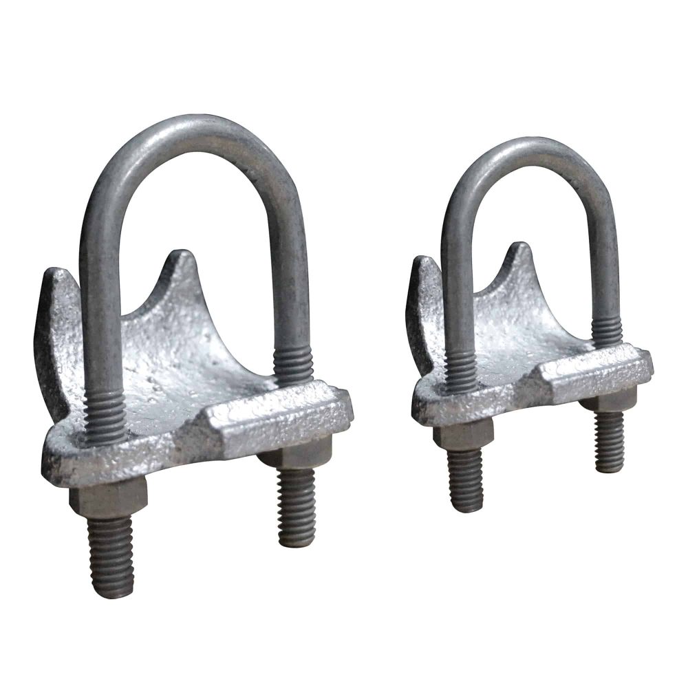 ABRAZADERA DE ANGULO RECTO HIERRO MALEABLE GALVANIZADO EN CALIENTE 1-1/2" CON UL E317579