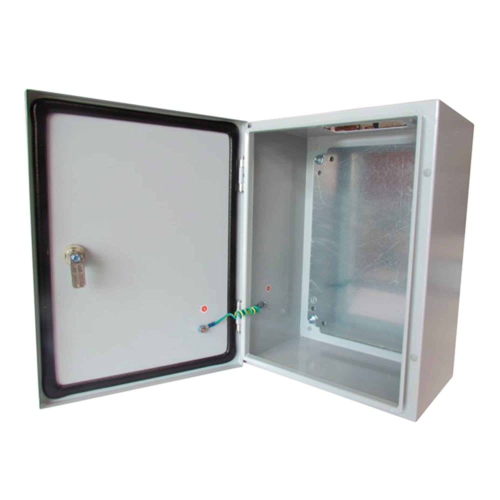 TABLERO METALICO ADOSABLE HERMETICO C/PLACA DE ACERO IP66 300X250X150MM