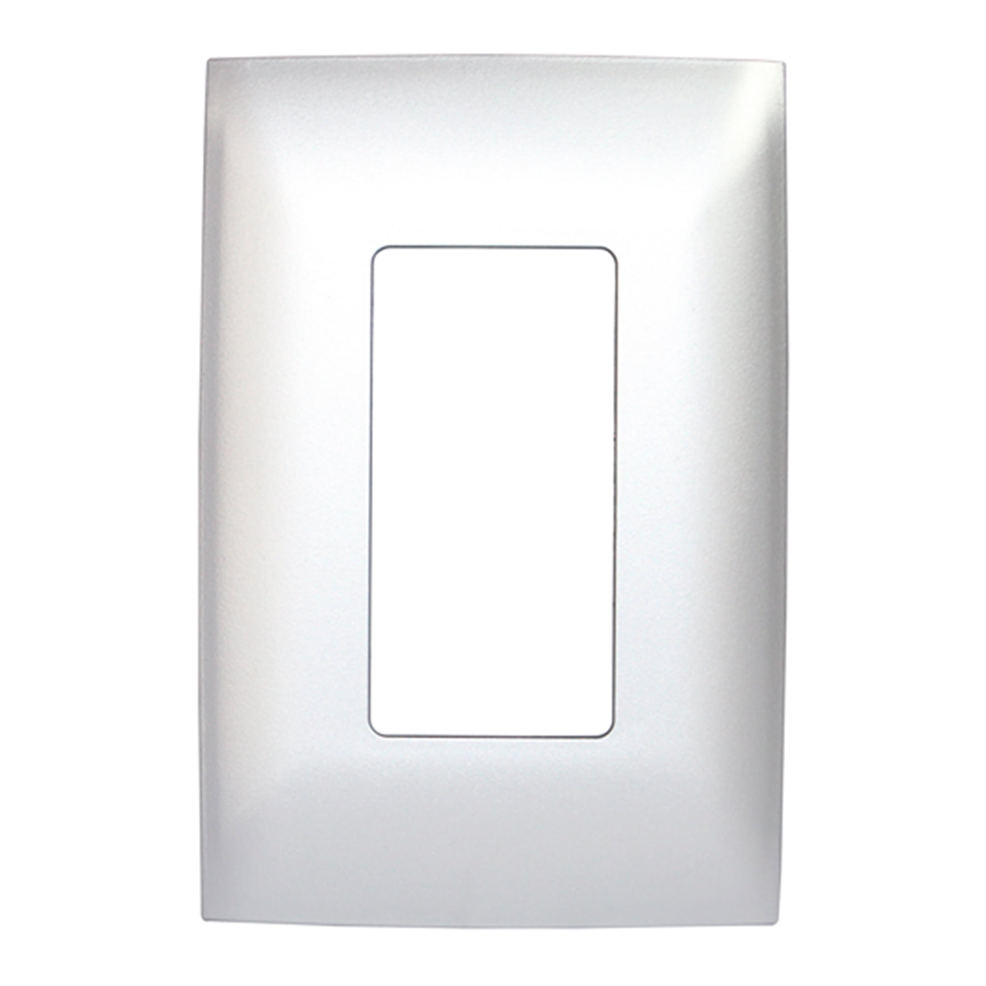 PLACA SIMPLE NYLON P/INTERRUPTOR MARFIL