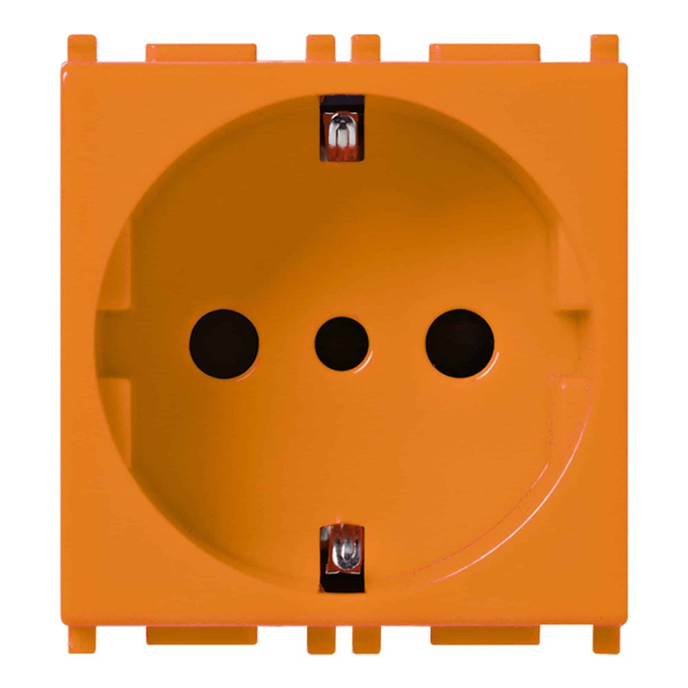 TOMA DOBLE EMPOTRABLE DECORA UNIVERSAL 2X15A L/T 150V O 16A L/T 250V BLANCO