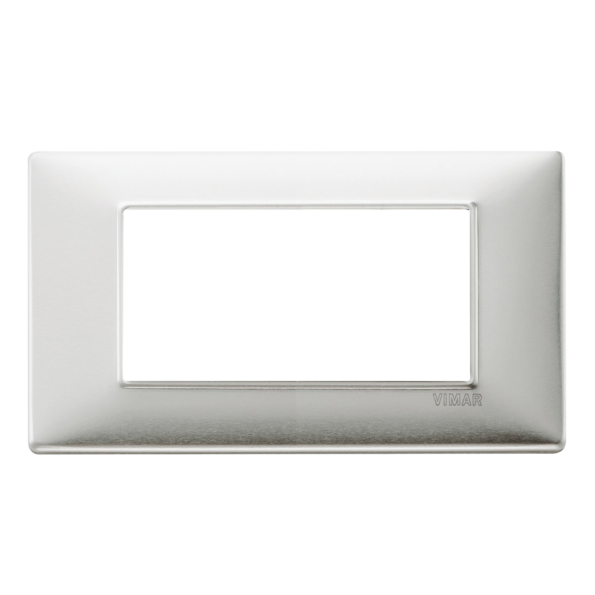 Soporte para placa 4 Módulos c/tornillos (línea PLANA)