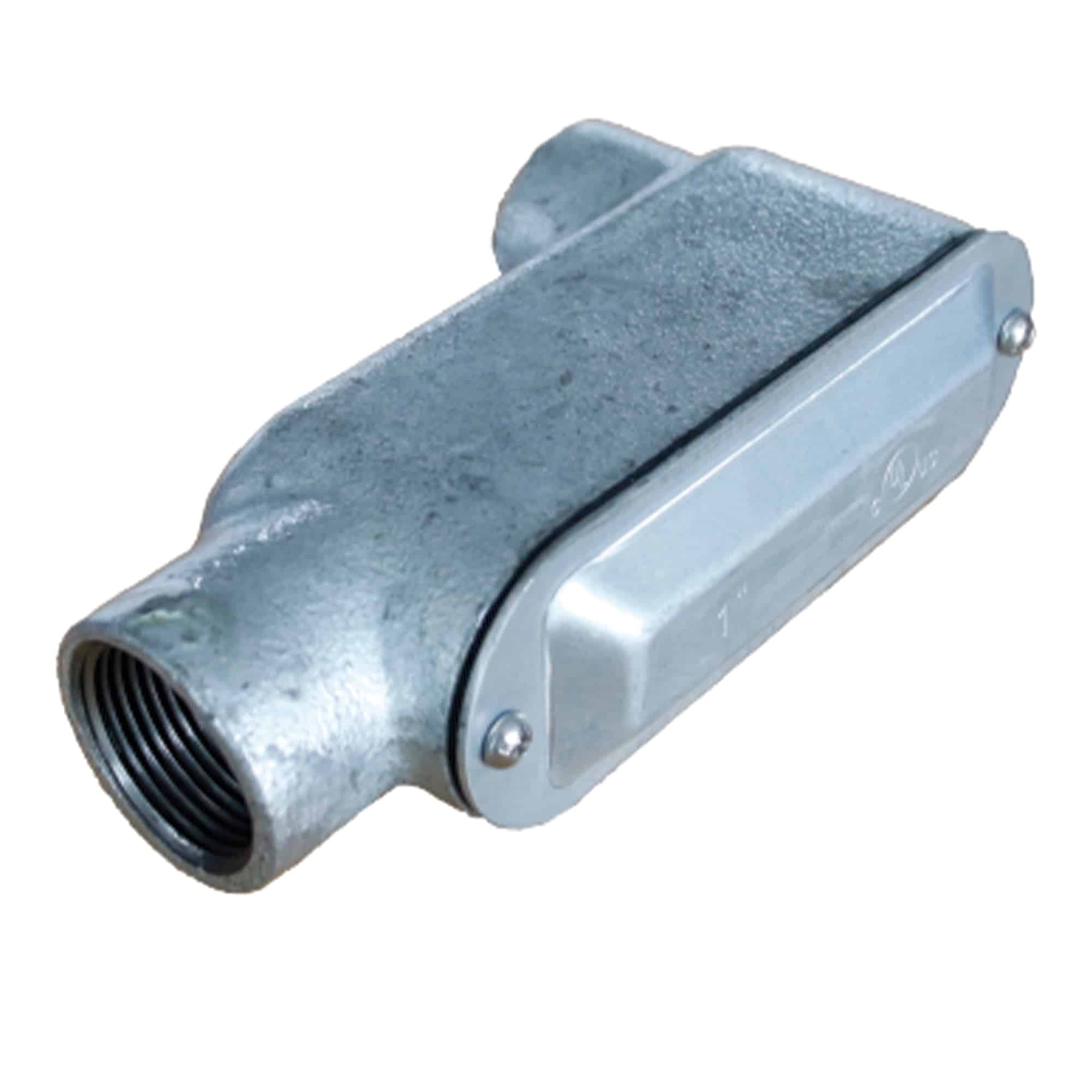 CAJA CONDULET TIPO LB 4" FORM 5 HIERRO MALEABLE GALVANIZADO EN CALIENTE C/TAPA C/EMP CON UL E254321