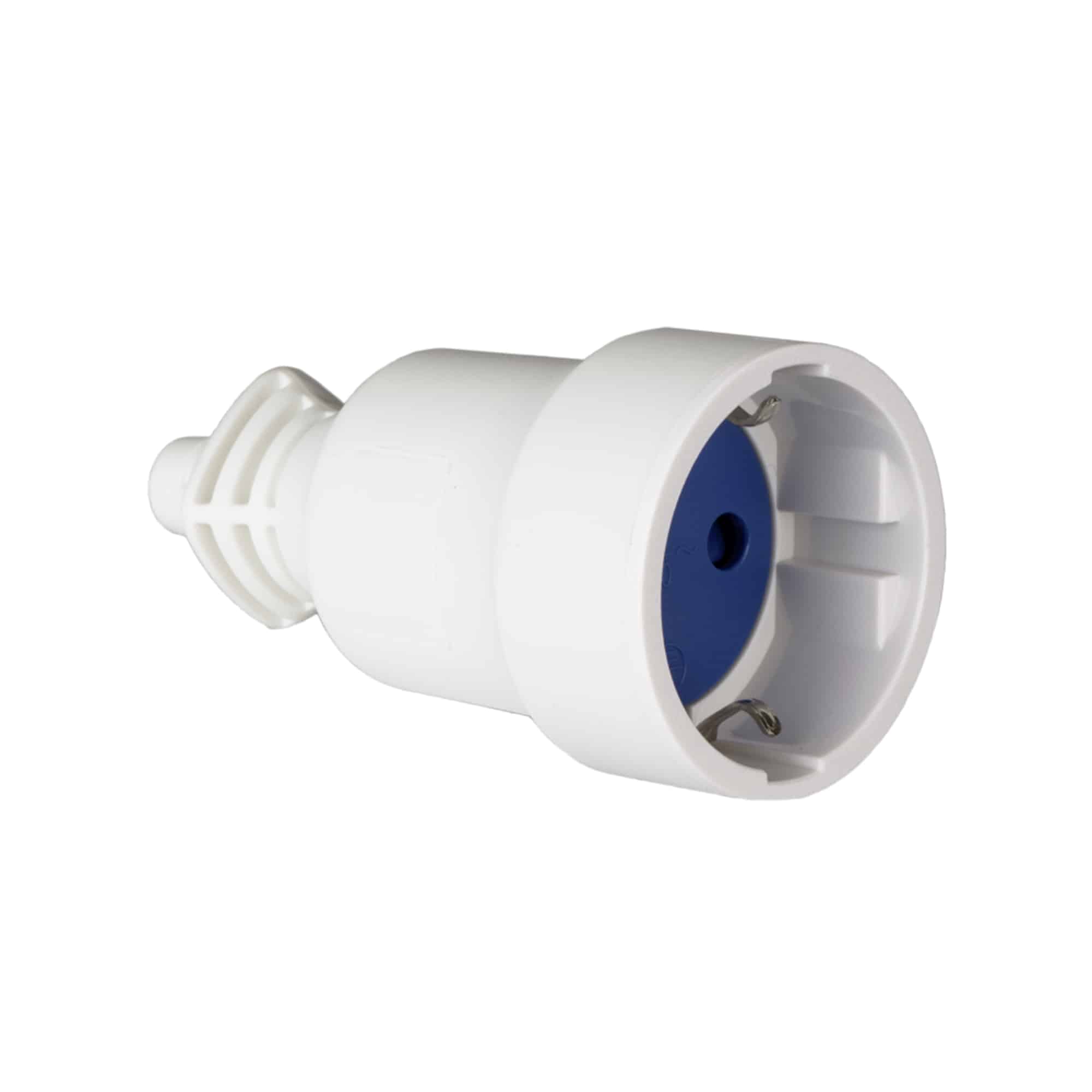 ENCHUFE 2 PATAS 15A 125V PVC-CAUCHO NEGRO