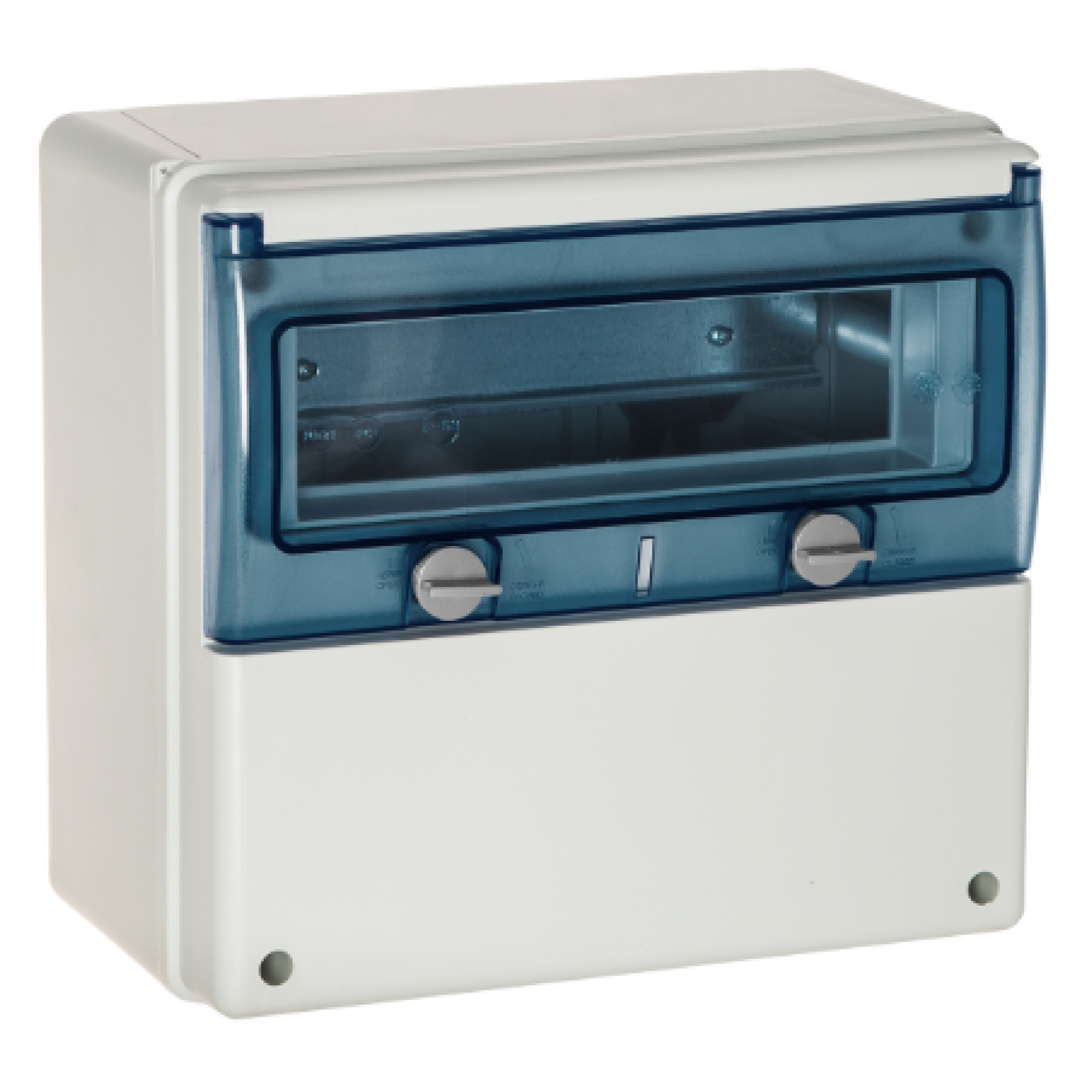 CAJA DE PASE CON CONOS GRIS, A PRESIÓN, 100x100x45mm