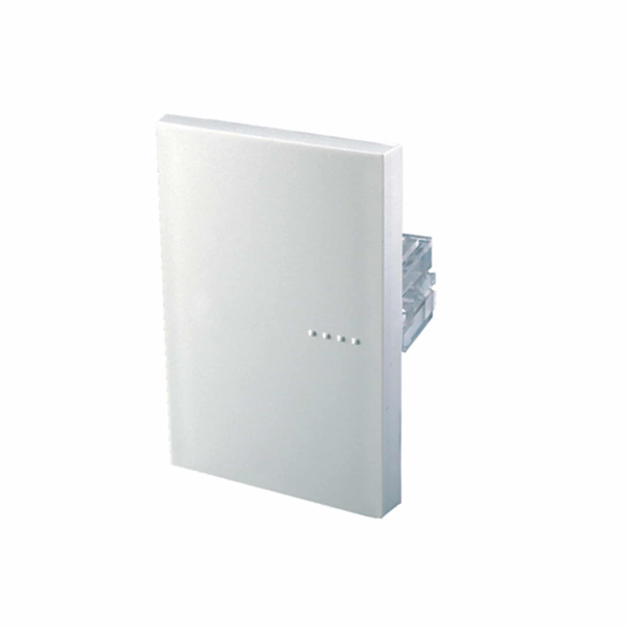 TIMBRE PULSADOR SIMPLE (liso) 10A 250V BLANCO (1 MÓDULO)