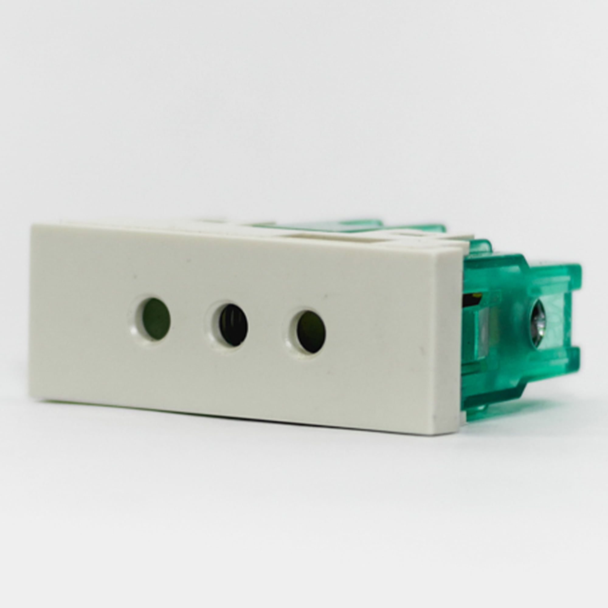 TOMA TIPO SCHUKO PLANA 2P+T, 16A, 250V, 2MOD COLOR GRIS