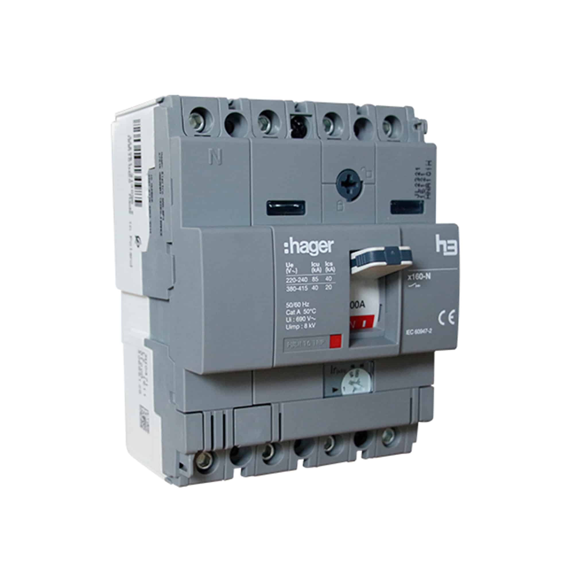 INT. RIEL TERMOMAGNÉTICO HMK 2P 100A, C 30KA/400V