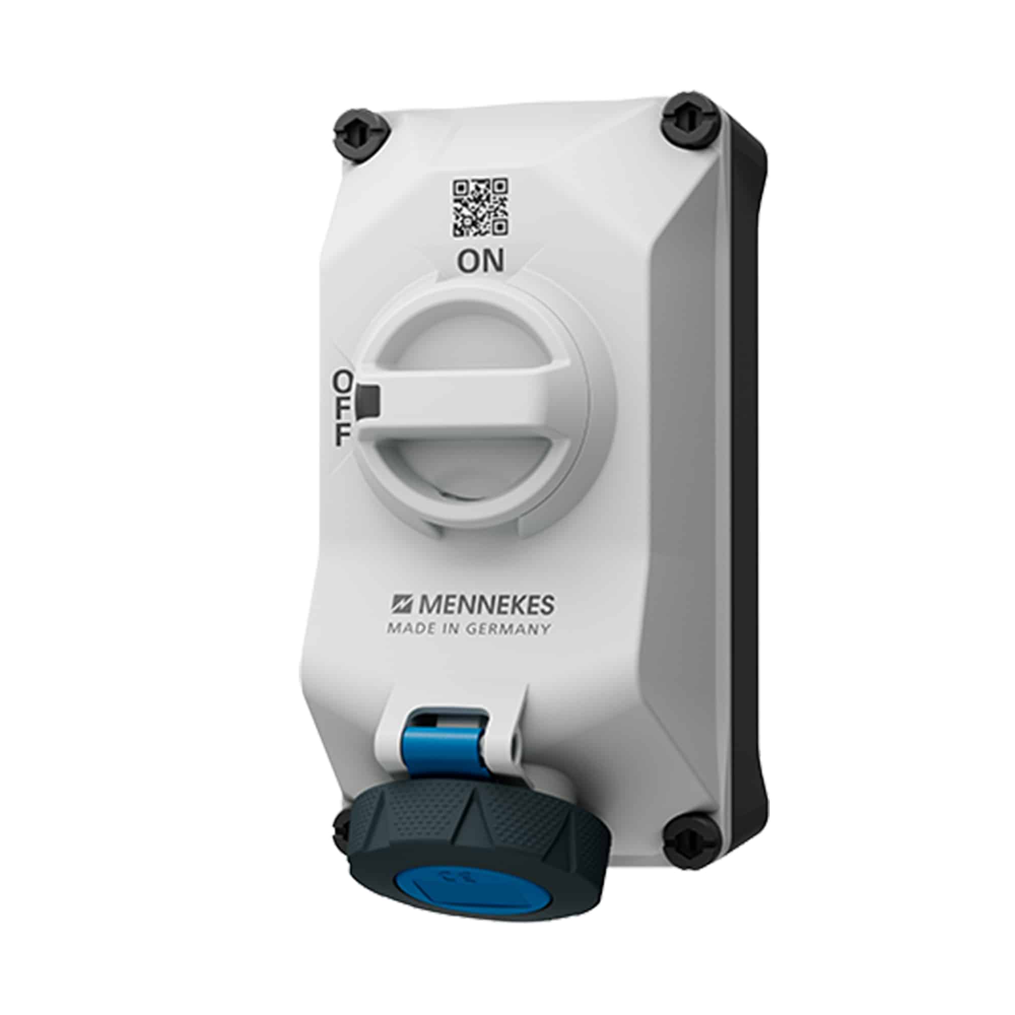 TOMA VISIBLE 63AMP 3P+T 690V C/INTERRUP. POR ENCLAVAM. MECÁNICO NEGRO 5H IP67 XCONTACT