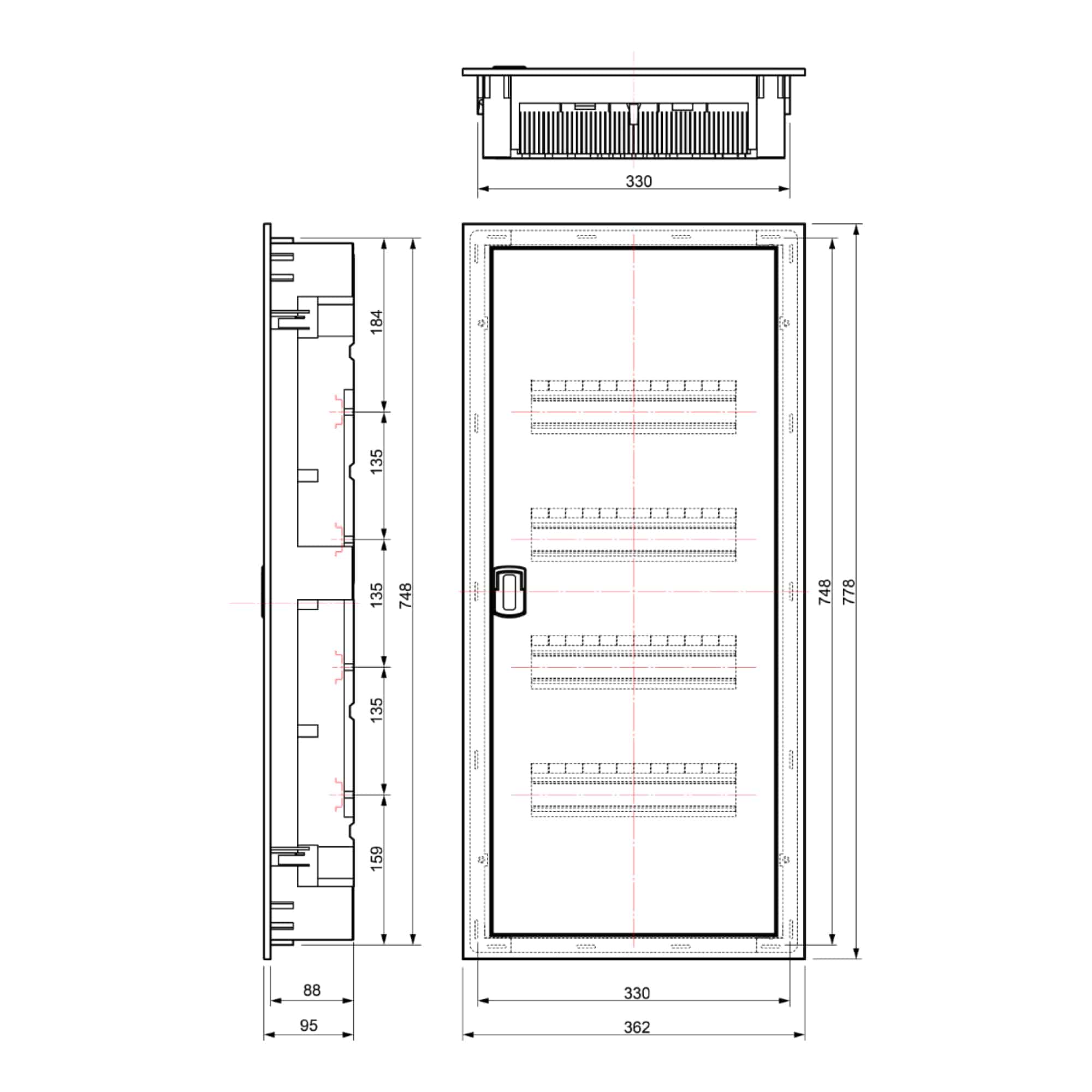 ZOCALO COMPLETO QUADRO EVO 100X700X600MM